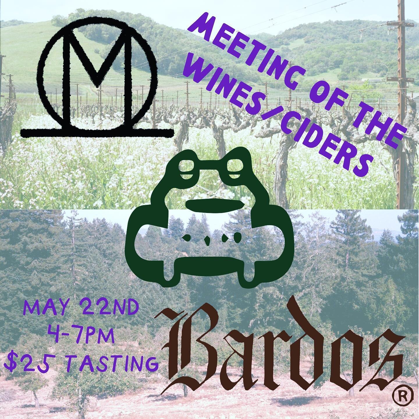 MEETING OF THE WINES ALERT ‼️ 

y'all our programming is finally back - come and hang at the shop on Monday 5/22 with some of our favorite California producers @marioniwine and @bardoscider !!! Celebrate the release of their first collaboration wine 