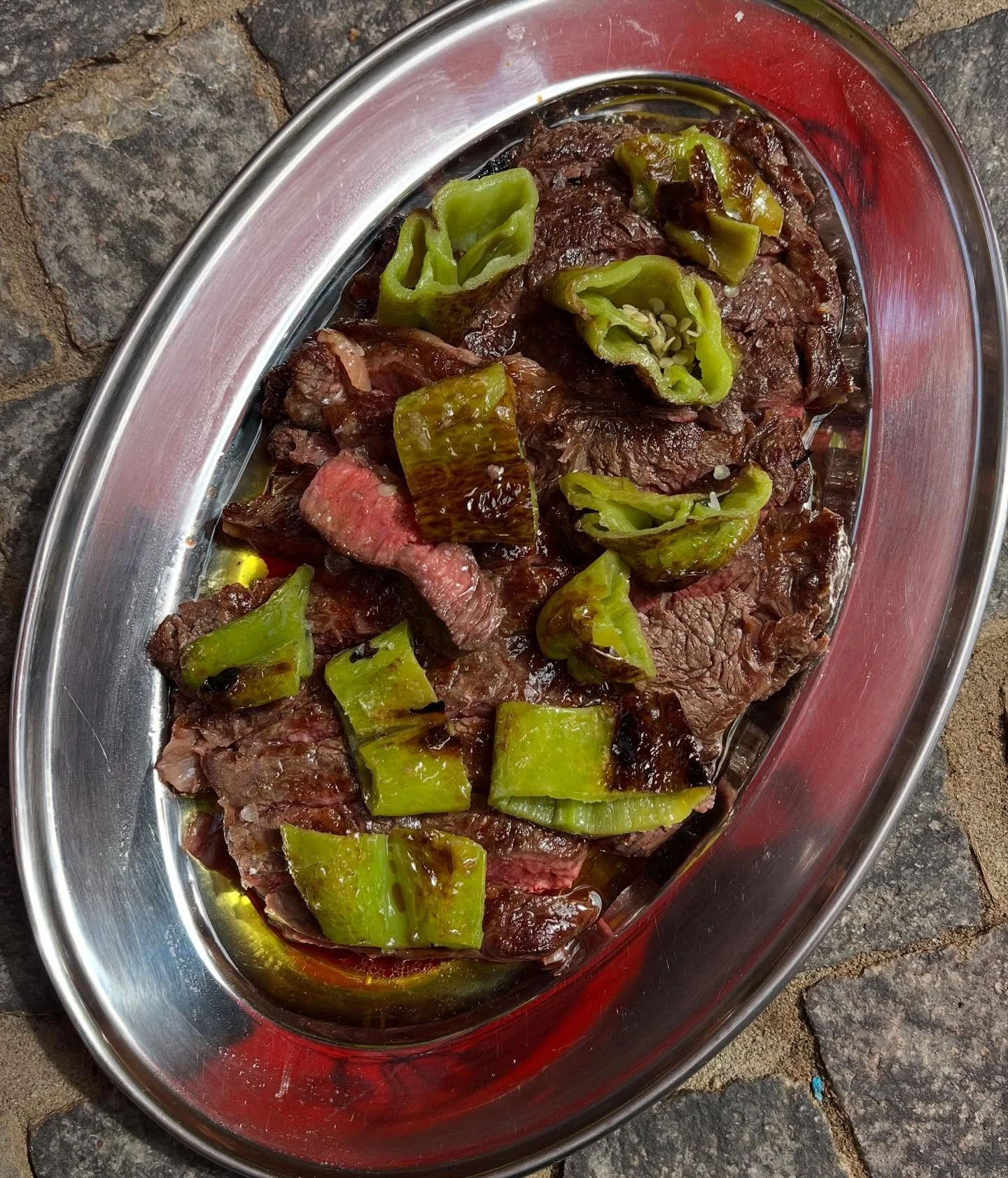 VTA LABOR DAY MENU DROP

Lots of beautiful food on the menu right now. Starting with @kianipreserve wagyu ribeyes that are absolutely delicious right now. Woodfired and served simply with @beylikfarms italian frying peppers cooked in beef fat. 16oz f