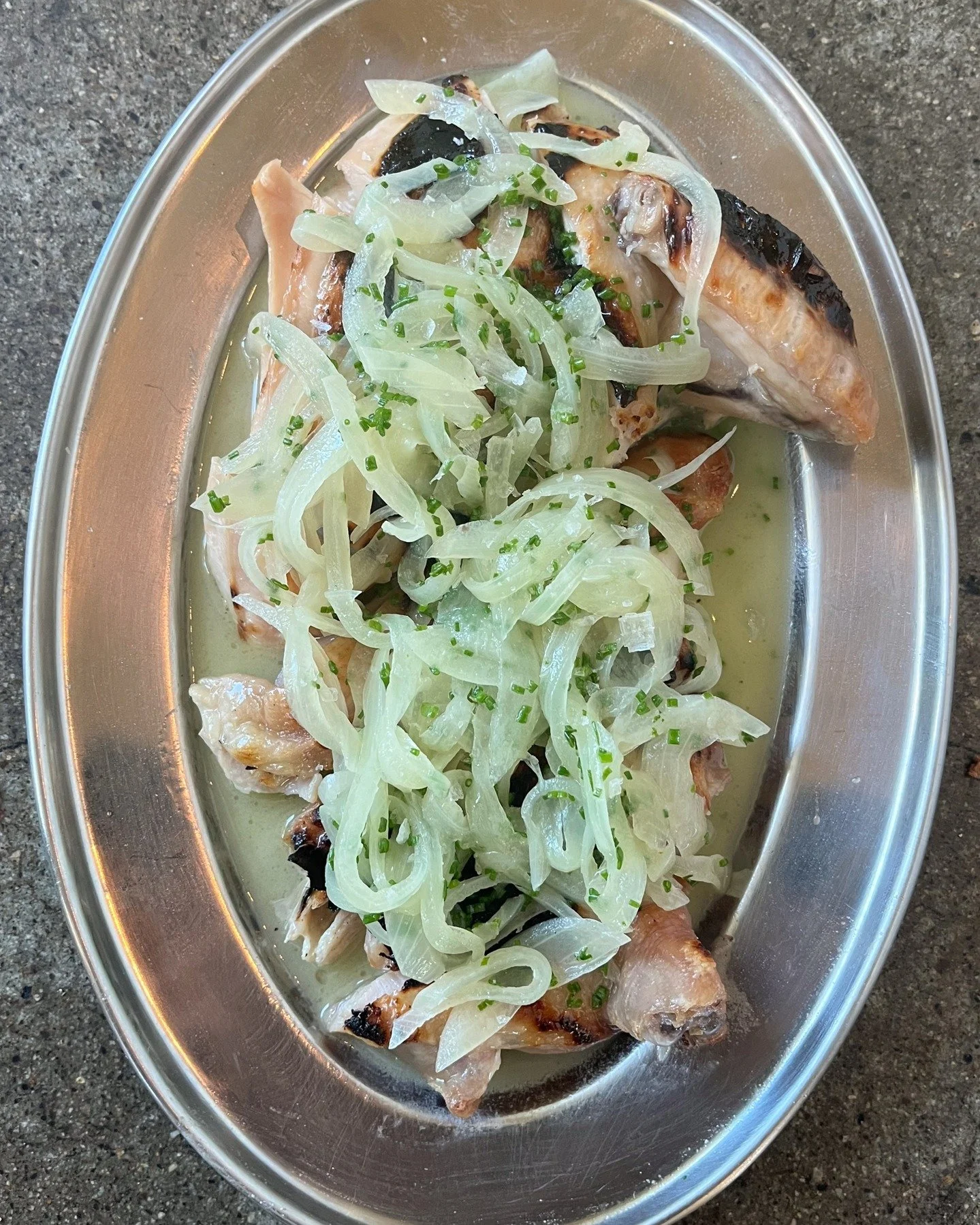 OJAI AUTUMN SPECIALS

New lineup on the specials side of the menu in Ojai as we welcome cooler weather.

@casitasvalleypastures Half chickens are back to the delight of those in the know. Smothered in @millikenfamilyfarm yellow onions cooked down in 