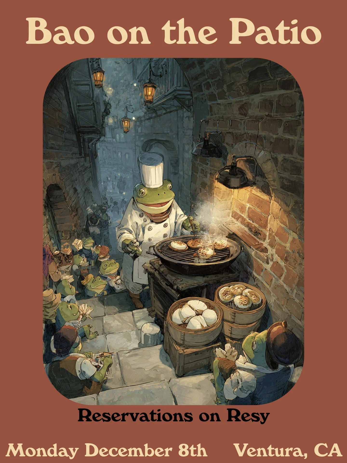 MONDAY NIGHT BAO IN VTA

Our very own @jules_winnfield13 will be throwing down on the patio. Grilling up delectable proteins to be consumed in the folds of pillowy steamed bao buns made in house.

Proteins will rotate seasonally, starting with hoisin