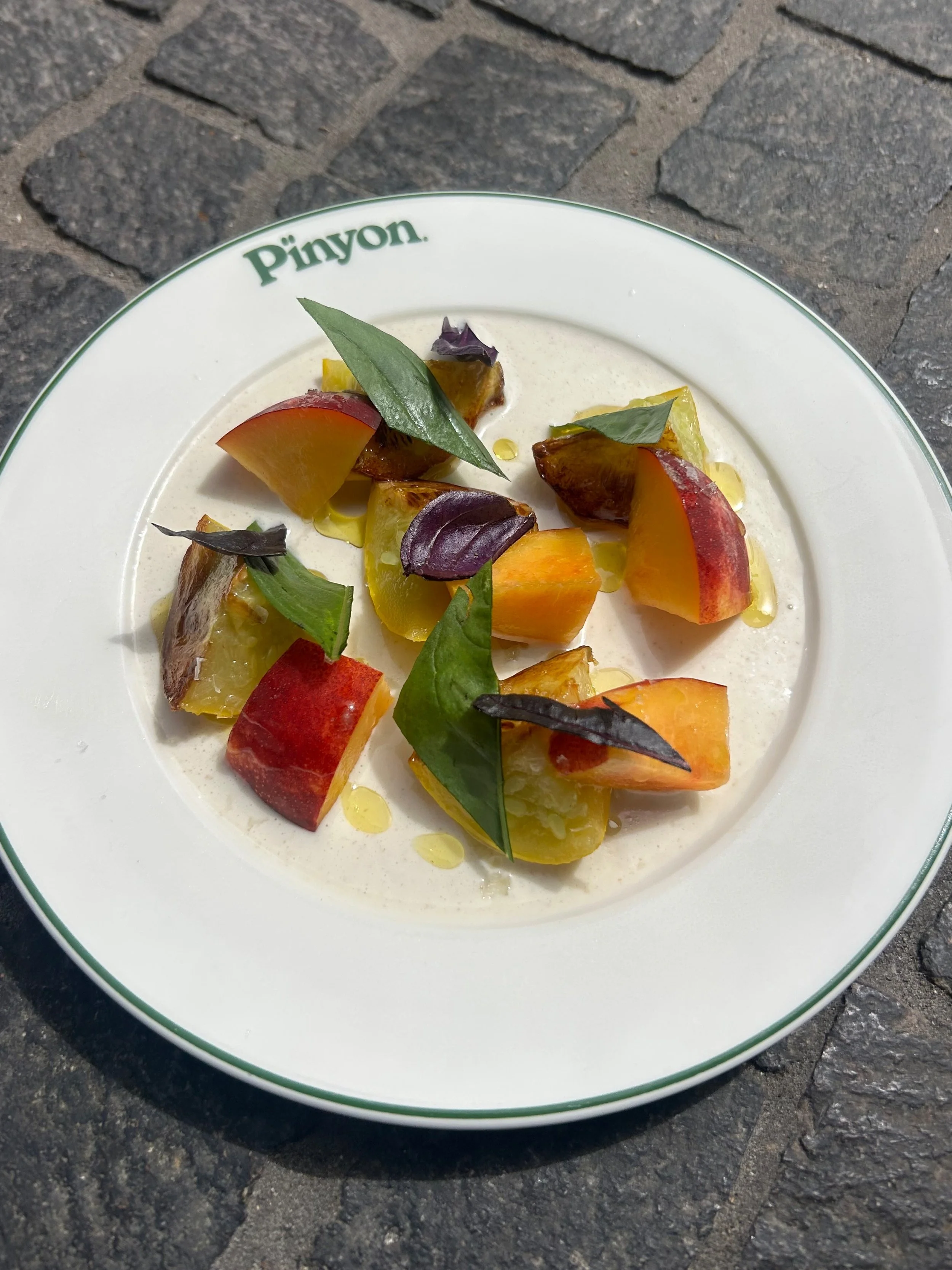 VTA EARLY SUMMER DISPATCH PT. 2

Some happs down Ventura way for the viewing public. Spring vegetables have transitioned into a summer set. Ajo Blanco studded with charred @herproduce lemon squash, Mizuno Family Farms yellow nectarines, a blend of @e