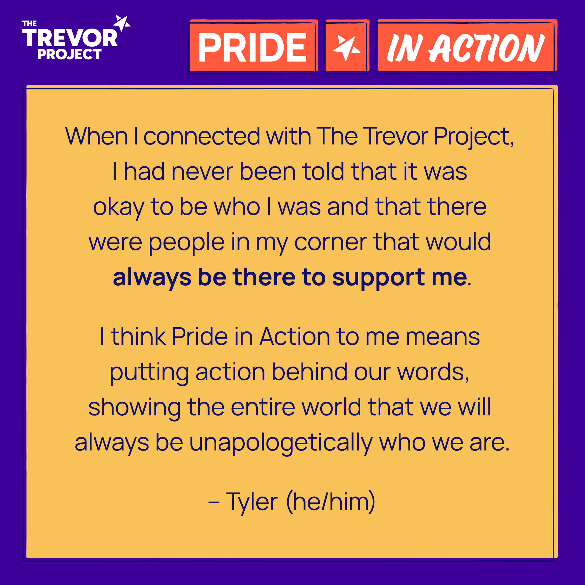 Pride2024_FundraisingToolkit_Socials_Square 1080x1080 - Quote Tyler.png