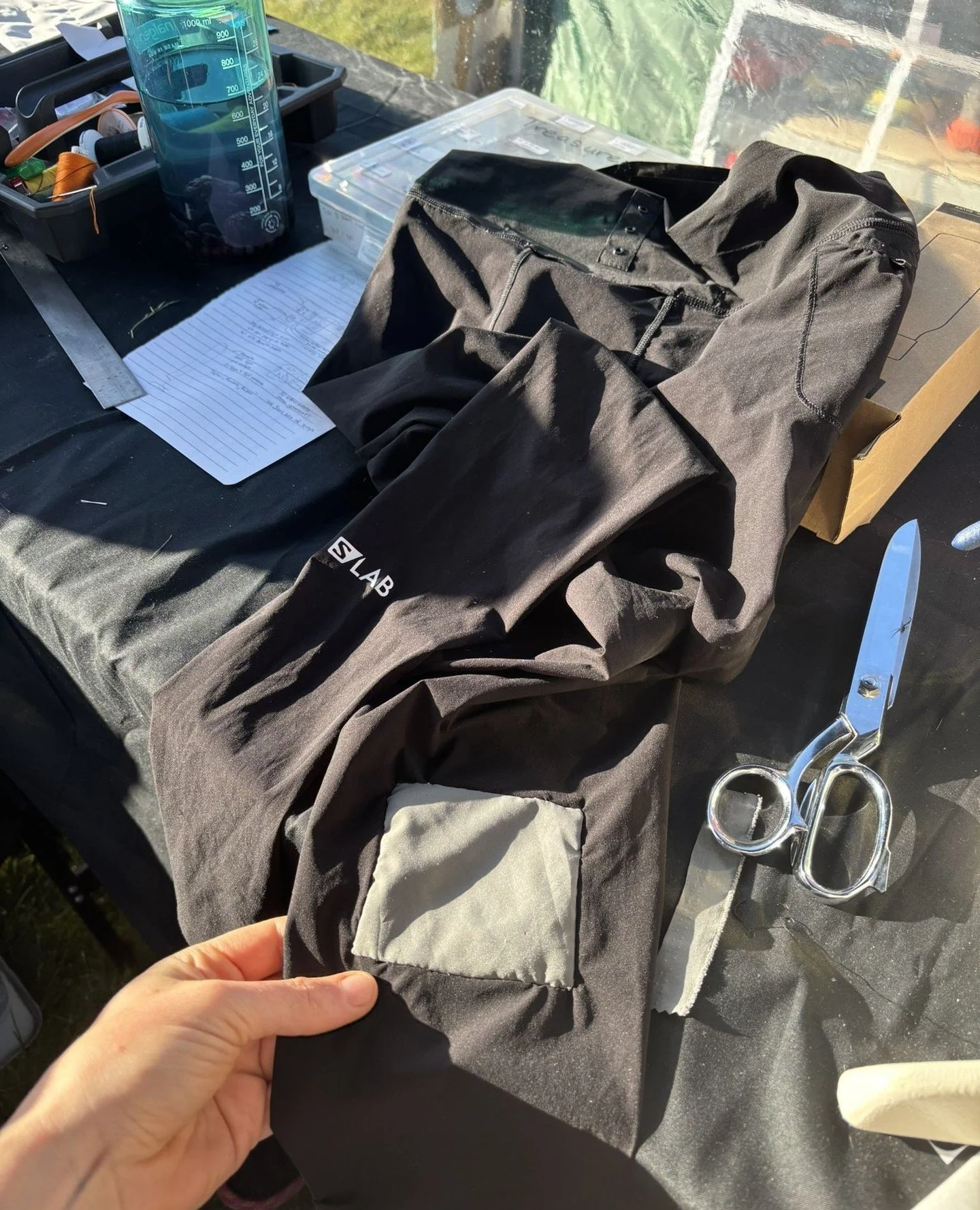 Visible repairs tell a story⁠
⁠
It's no lie that we love a funky patch. And why not make your gear look a bit different? Let your favourite kit show the adventures you've been on together ⁠
⁠
If you ever want a colourful repair, just mention it. Or i