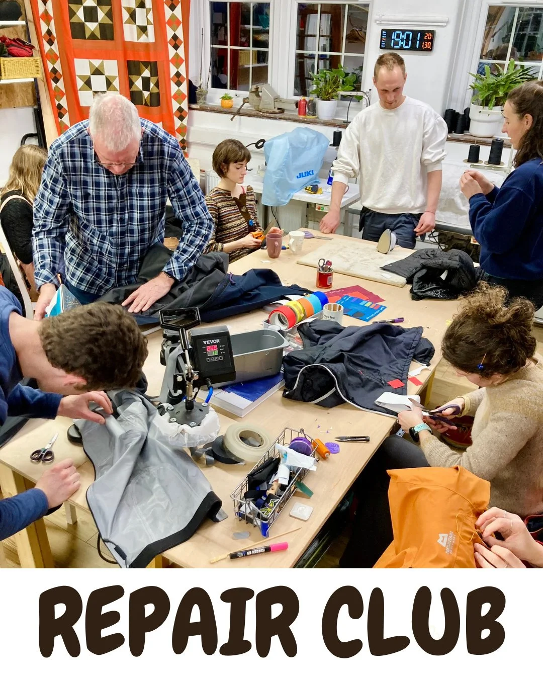 ✨Repair Club is a here! ✨⁠
⁠
Much anticipated, and our biggest request to date⁠
⁠
A chance to dig through that repair pile, in a self led session with access to our arsenal of tools, fabrics and hardware. And expert advice from our team⁠
⁠
Just bring