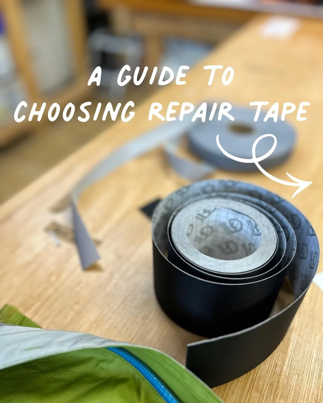 Tape is a great way to fix small nicks and tears in your kit

But which tape to choose?

Tenacious Tape:
Best for: down &amp; insulated jackets, windproofs, softshells

Tuff Tape:
Best for: waterproof or heavier duty items

Silnylon Patches:
Best for