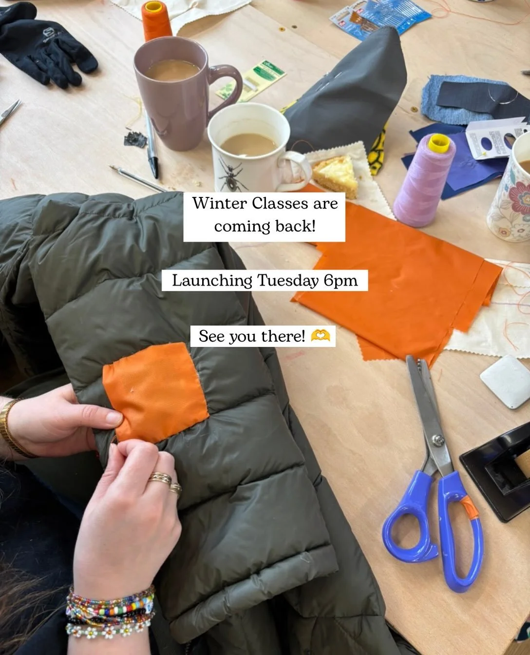 Winter Classes are back!
Launching Tuesday 22nd

What&rsquo;s coming? 👇

✨Repair Club ✨
15th October - 26 November &amp; 14th January - 25th February 
Thursday&rsquo;s 5.30-7pm

Slider Wizard 🧙
10th November &amp; 9th March Tuesday 5.30-7pm

Heat P