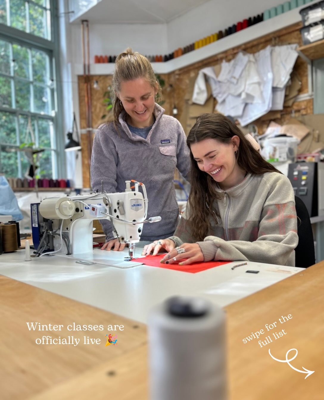 Winter Classes are back!

What&rsquo;s on? 👇

✨Repair Club ✨
15th October - 26 November &amp; 14th January - 25th February 
Thursday&rsquo;s 5.30-7pm

Slider Wizard 🧙
10th November &amp; 9th March Tuesday 5.30-7pm

Heat Patch &amp; Glue Mastery 👨&