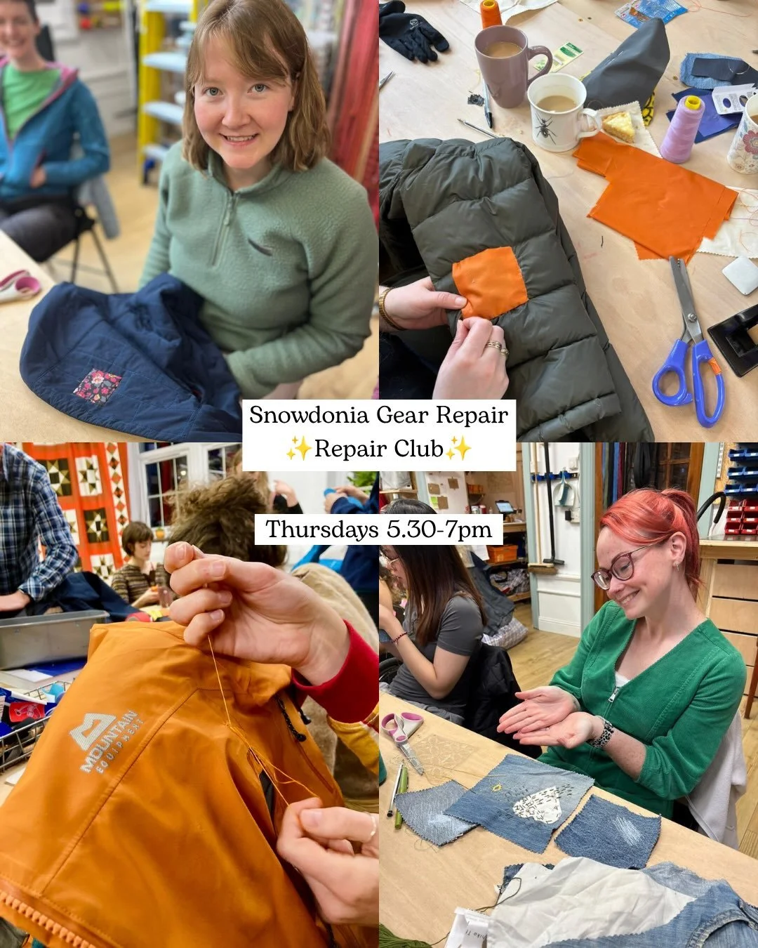 Come join ✨Repair Club ✨

Thursdays 5.30-7pm

15th October - 26 November &amp; 14th January - 25th February 

Follow the link in bio to sign up

#learntosew #myog #learnmyog #sewingclass #repair