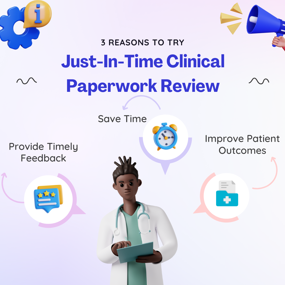 A clinical educator thinking through paperwork review