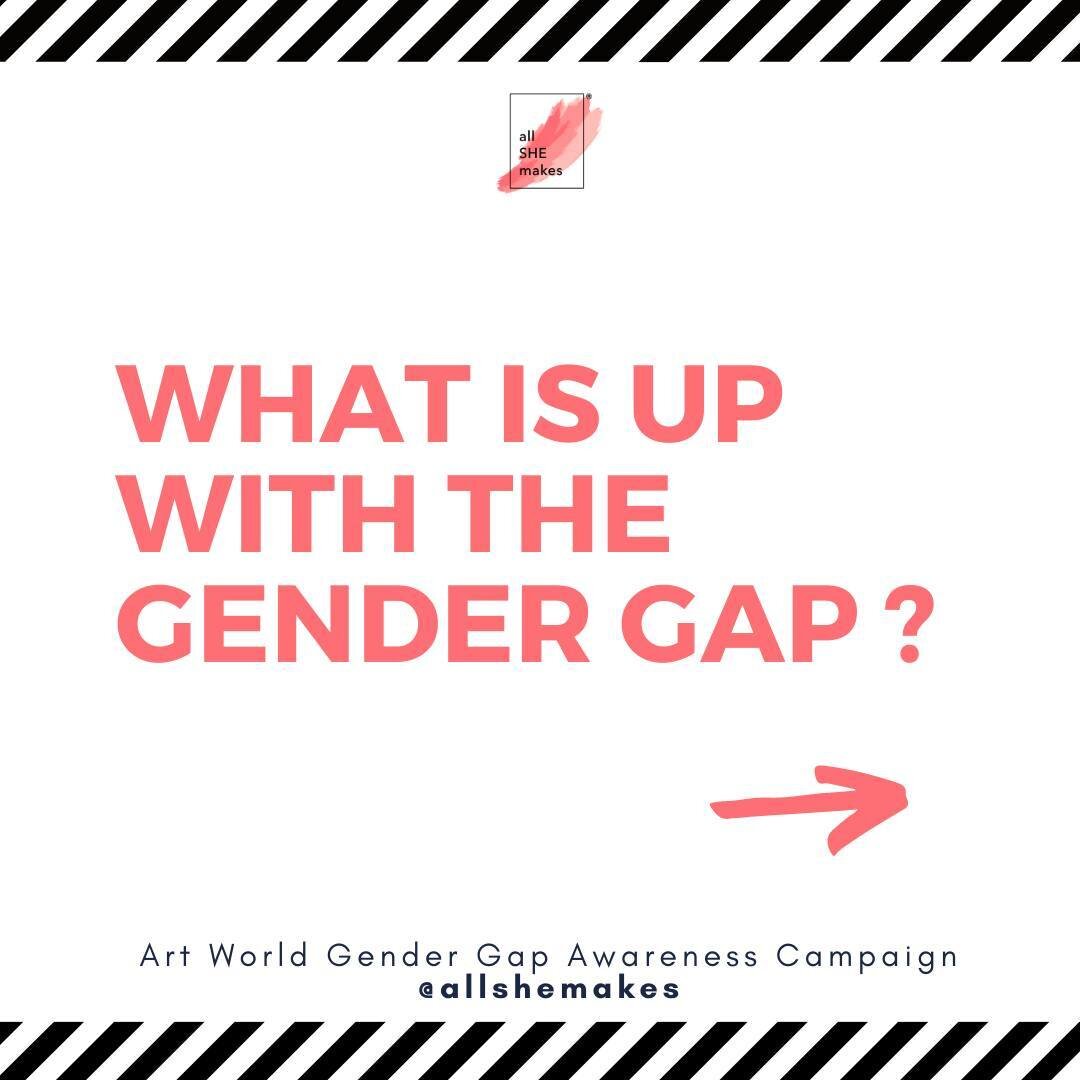 If you are JUST seeing things about the gender gap in the arts and want to know, well what's the problem with this gap and is it even real? ⁠
⁠
We made this little graphic just for you.⁠
⁠
Gender gap is when art institutions do not correctly represen