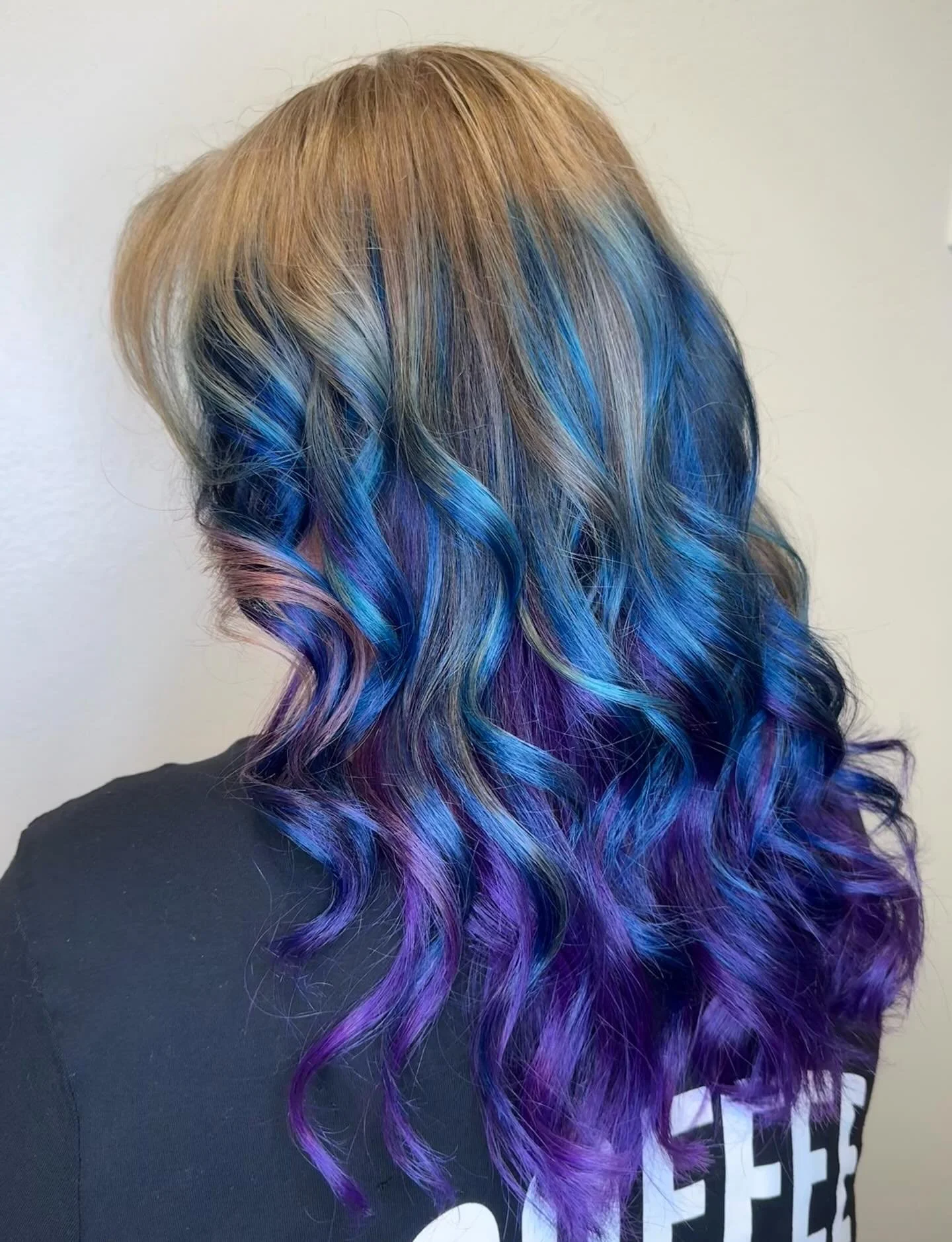 💙💜 #bluehair #purplehair #purpleandbluehair