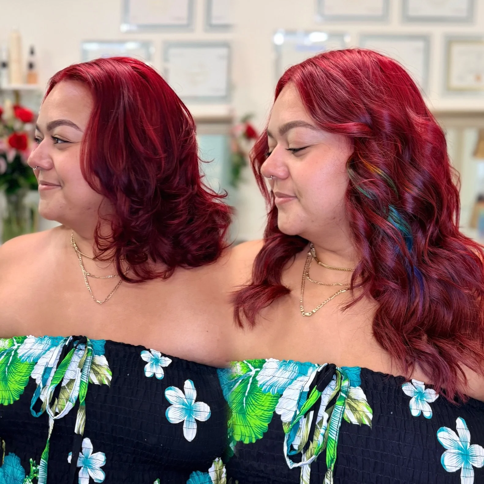 Is it just me or has this week actually been INSANE?! 😅

Here&rsquo;s your reminder that &ldquo;just a few clients this week&rdquo; somehow turned into:
❤️ rich custom reds
🌈 hidden rainbows 
🖤 seamless black extensions
🤎 dimensional brunettes
🤍