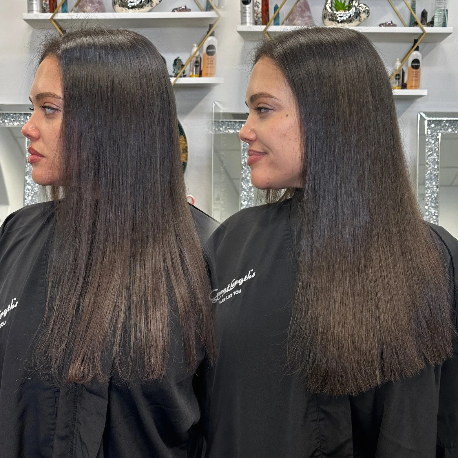 Great Lengths Platinum Salon delivering natural-looking human hair extensions with added length in Coral Springs FL