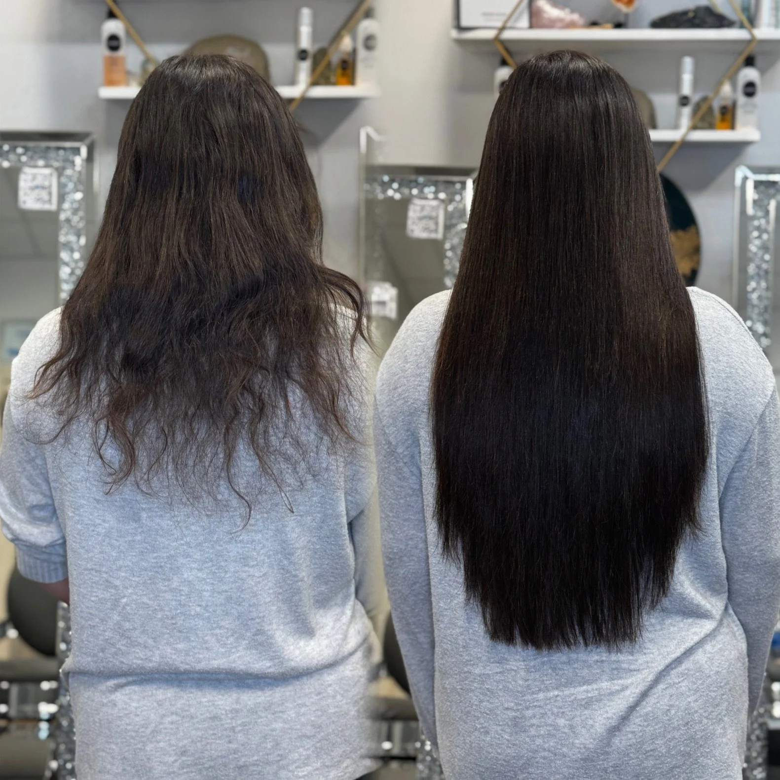 Great Lengths Platinum Salon delivering sleek, natural human hair extensions with enhanced length in Coral Springs FL