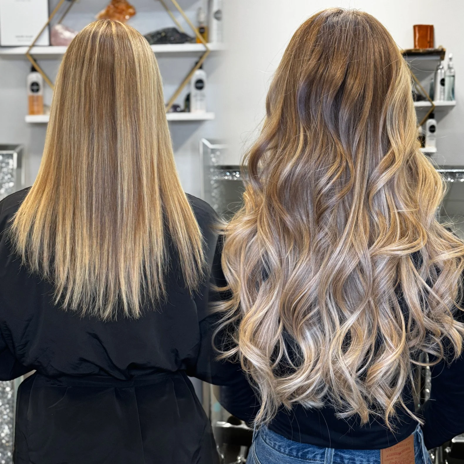 Great Lengths Platinum Salon showcasing natural-looking human hair extensions with added length and softness in Coral Springs FL