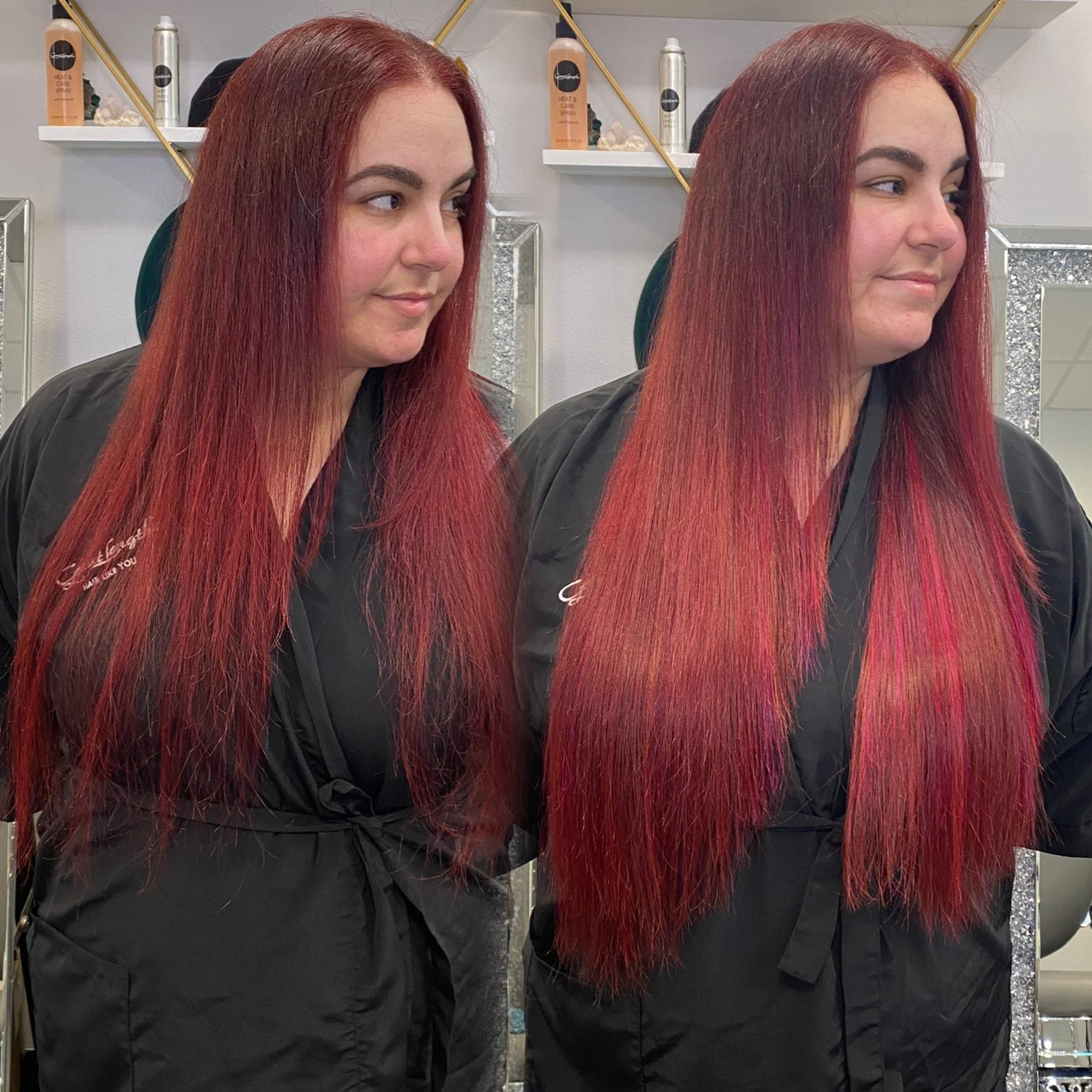 Professional Great Lengths Platinum Salon delivering smooth, natural human hair extensions with added length in Coral Springs FL