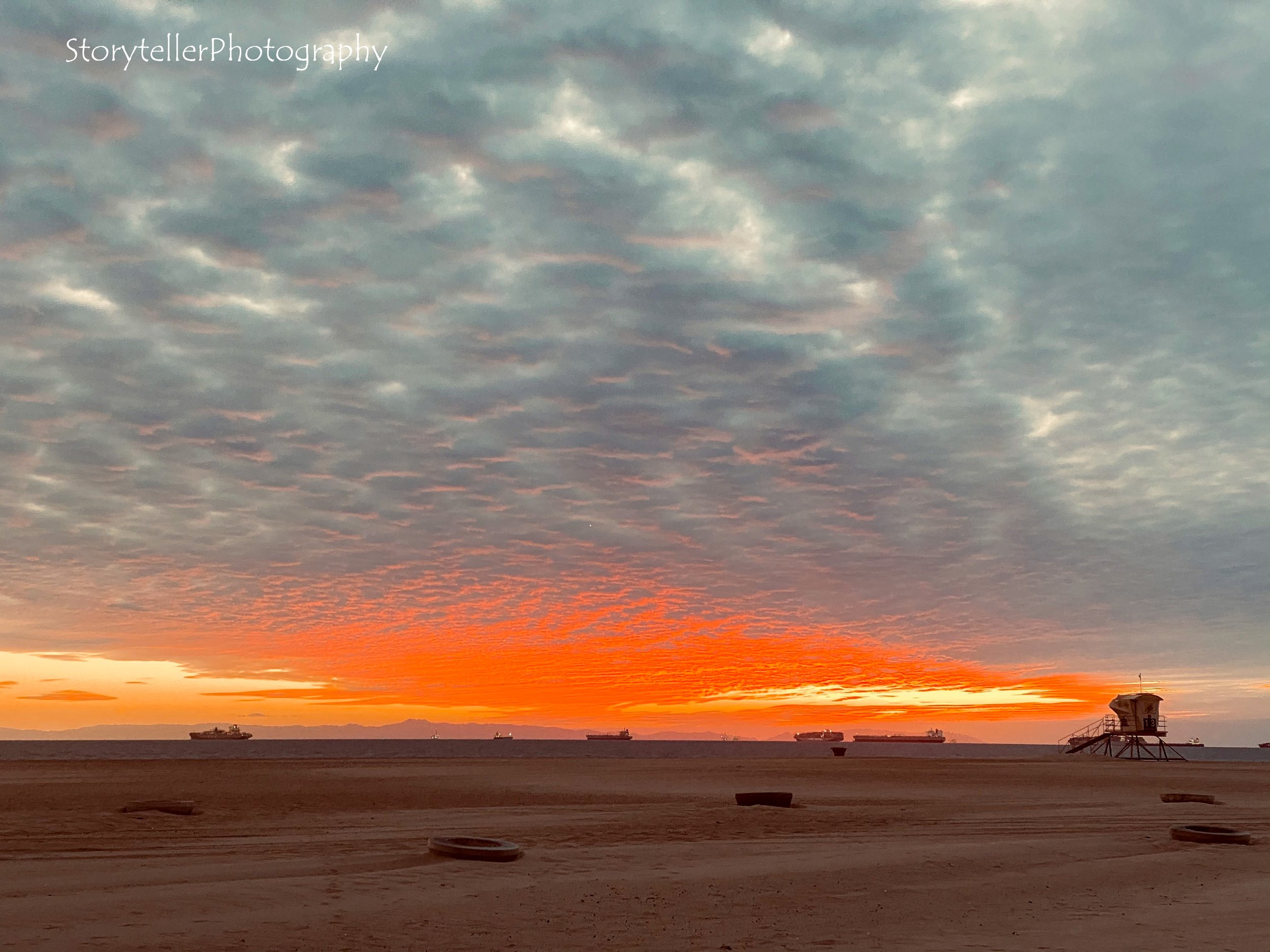 Sunset at Huntington Beach