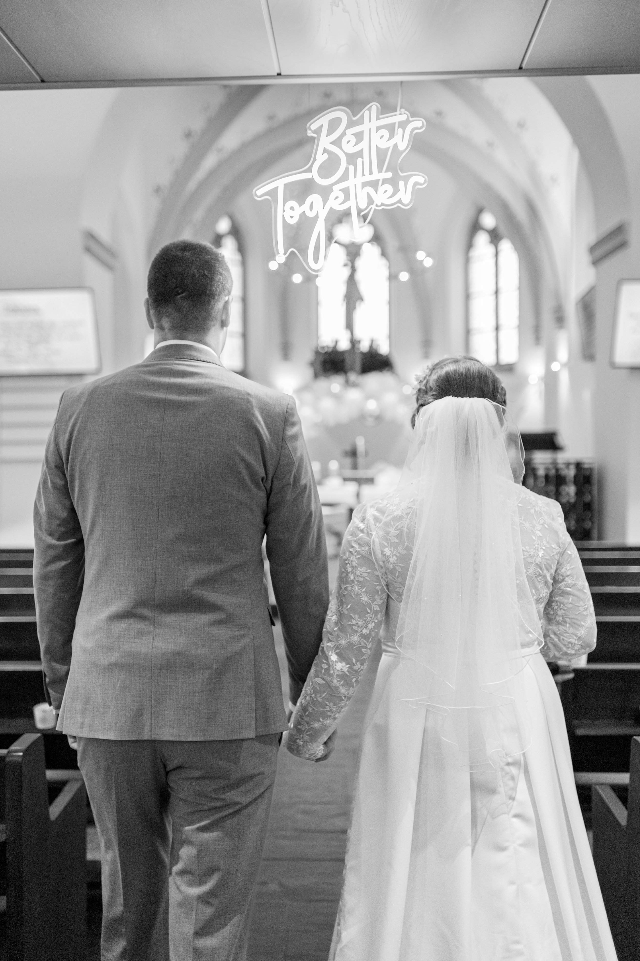 First Look - Winterhochzeit - Hochzeitsfotograf
