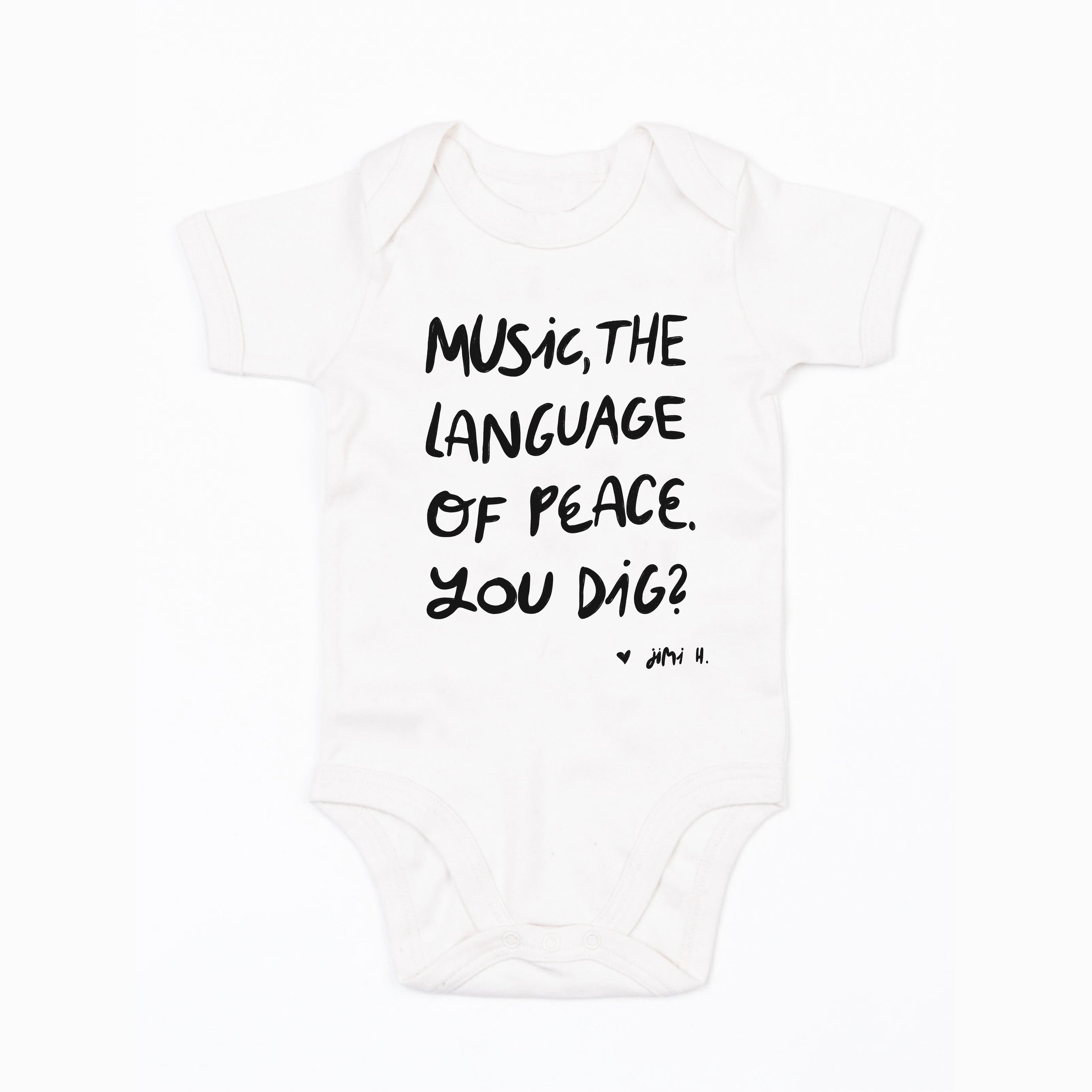 The Language of Peace Baby Bodysuit