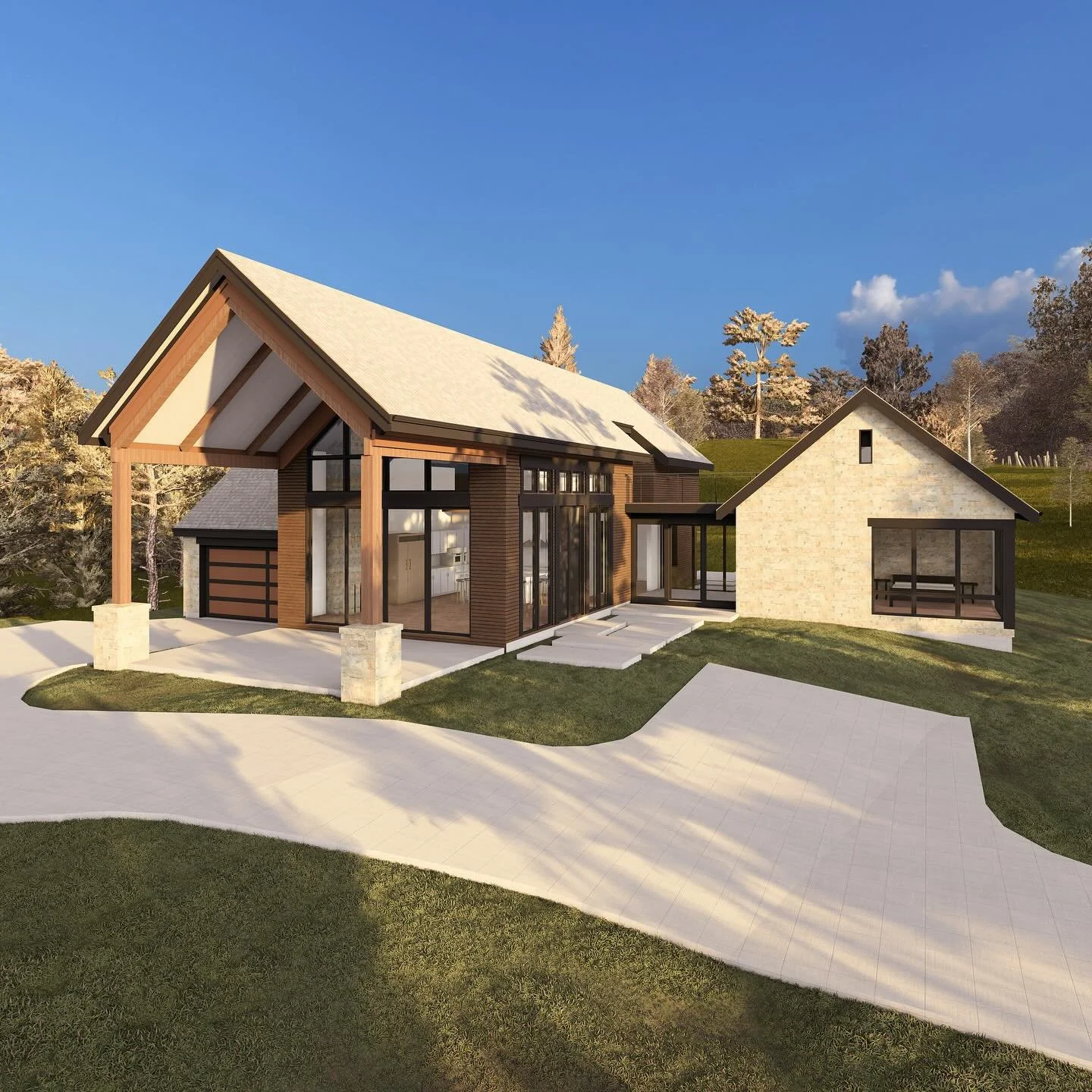 When your dream kitchen, a crackling fire, and panoramic windows all come together, you know you&rsquo;re home. #GoodVibesOnly #foothillsarchitects #customhome #remodel