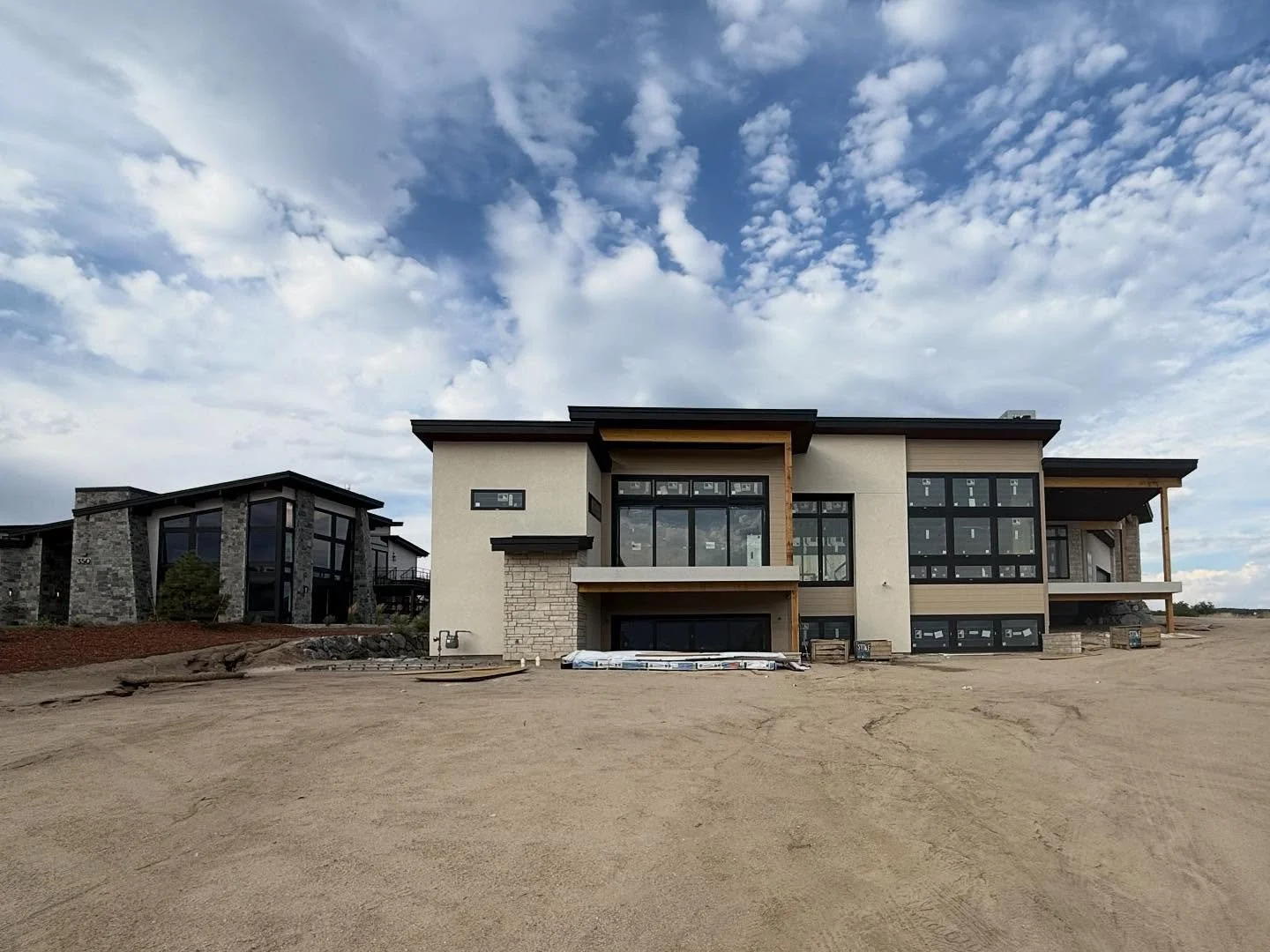 A new custom build rising in Colorado Springs while one of our past designs stands just behind&mdash;each structure shaped by vision, collaboration, and plenty of hard work. Excited to see this home take form alongside its neighbor! #foothillsarchite