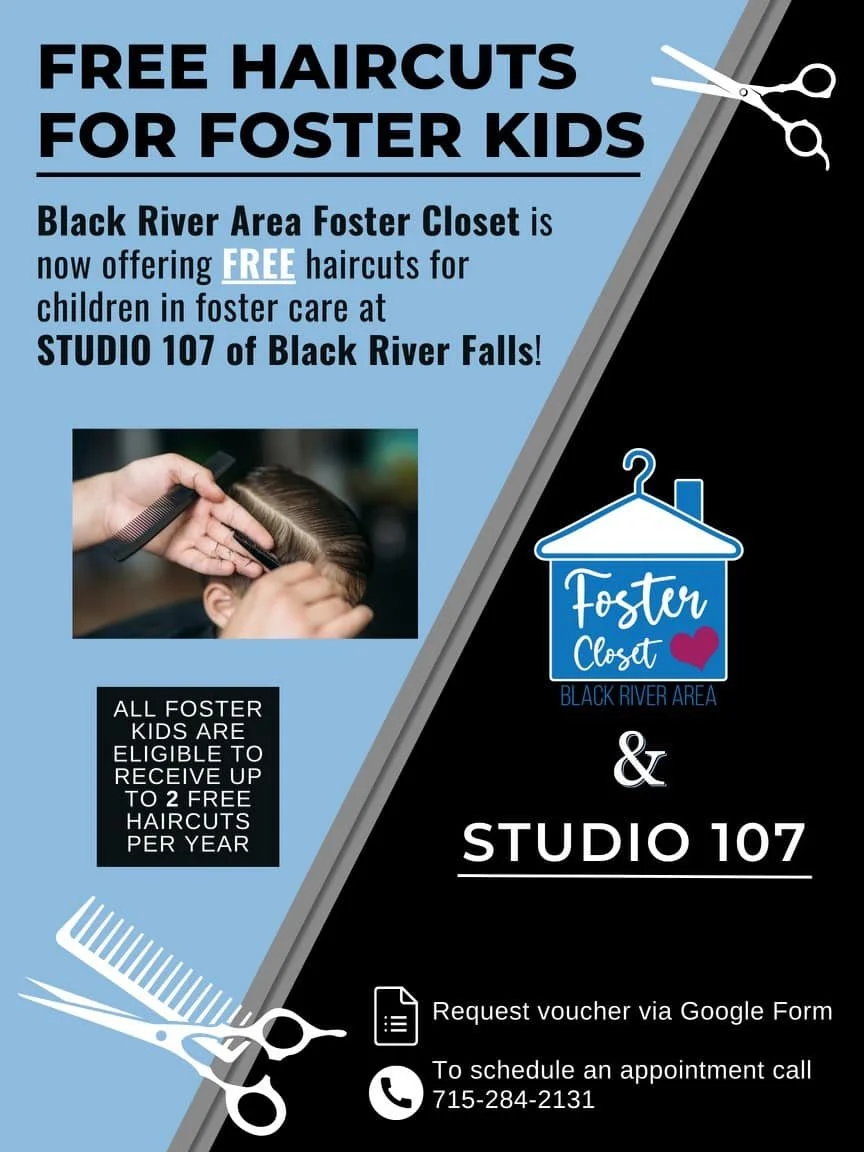New Program -FREE Haircuts for foster kids.