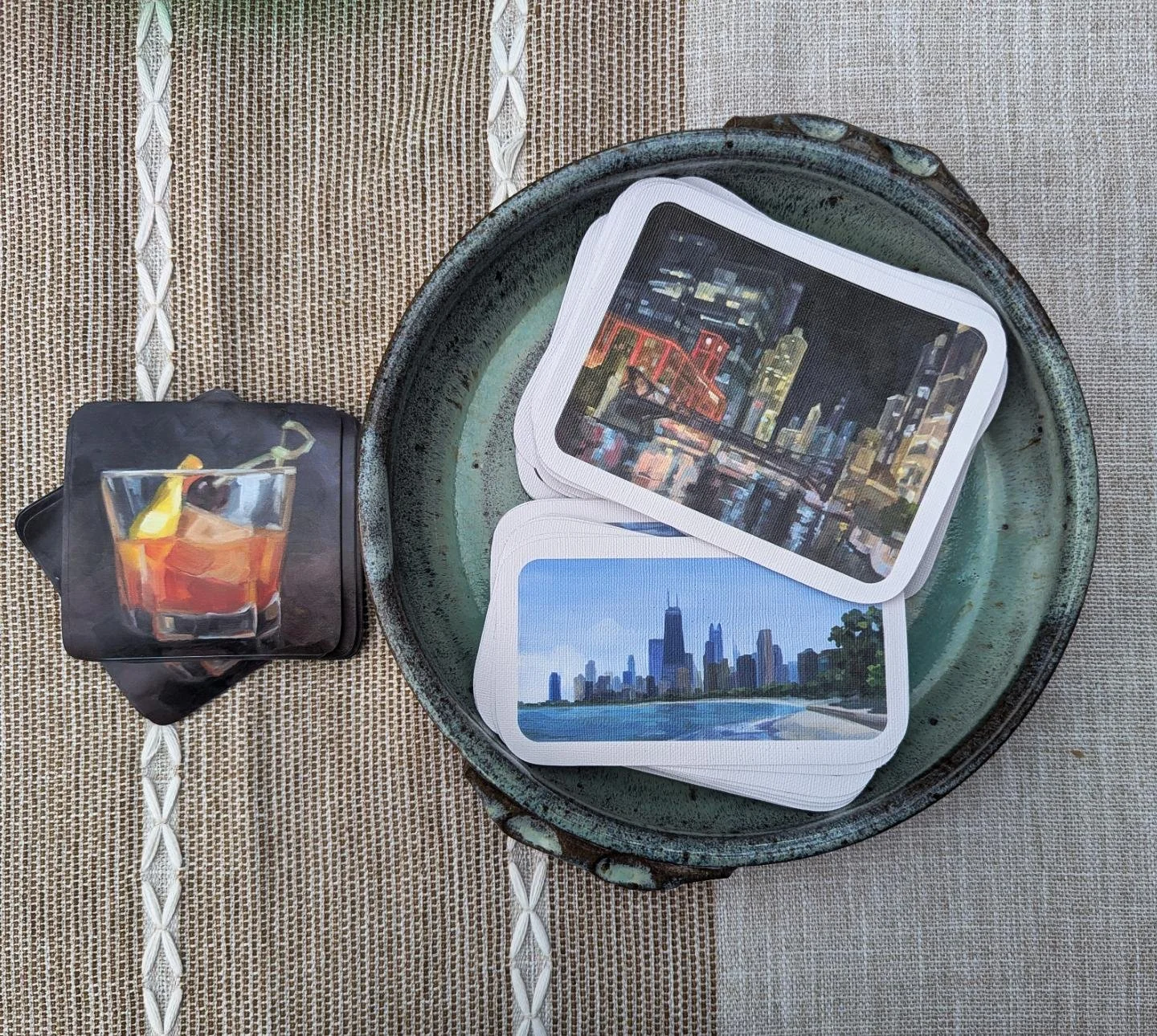 Canvas landscape stickers and old fashioned magnets -- get em at @bucktownartsfest !!! Booth 28 in the park until 7pm Sunday! 

#bucktown #chicagoartist #supportlocalartists