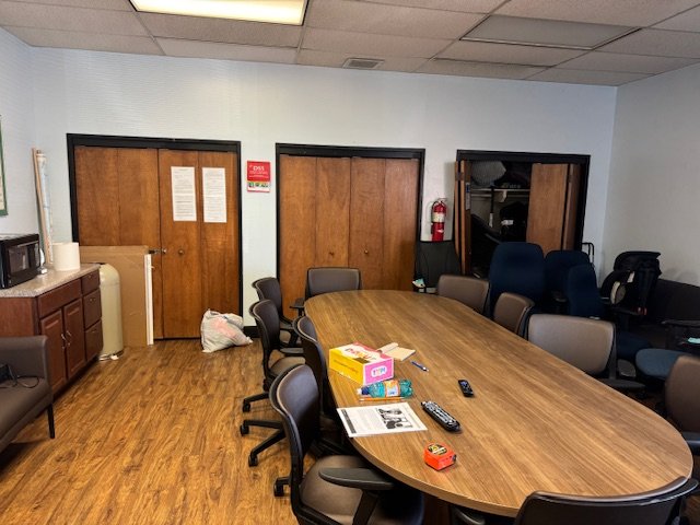 Before photo of the break room.