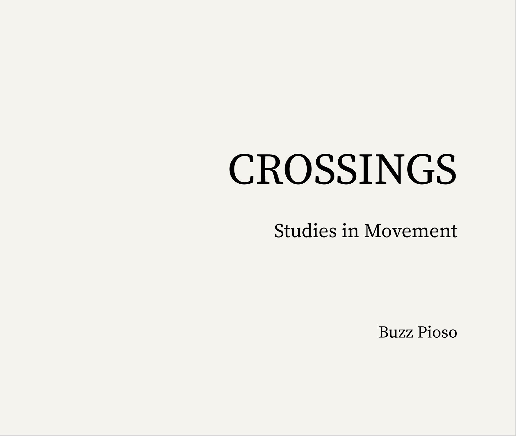 Pedestrian crossings organize how people move through shared space, guiding their paths across streets and intersections. The repeated stripes and signals create a clear, graphic framework in which individuals and small groups align, diverge, and bri