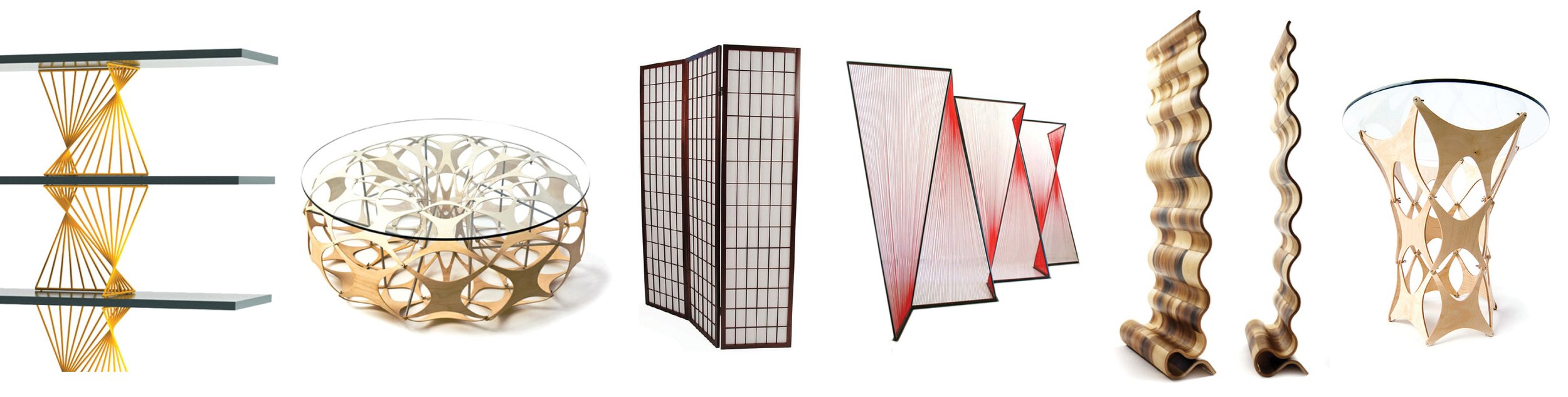 I researched various types of room dividers, from the traditional Japanese shoji screen, to more modern interpretations. I gravitated toward the images that displayed a mechanical complexity, and utilized repeated forms to create shape and mass.