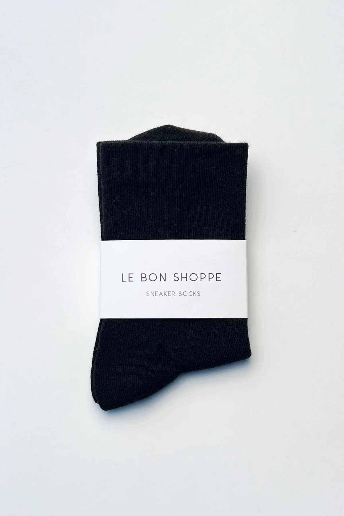 Sneaker Socks in True Black By Le Bon Shoppe