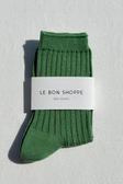 Her Socks in Jade By Le Bon Shoppe