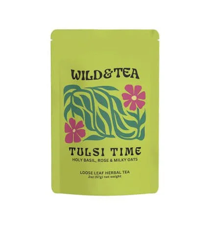 Tulsi Time Herbal Tea: 2oz by Wild & Tea