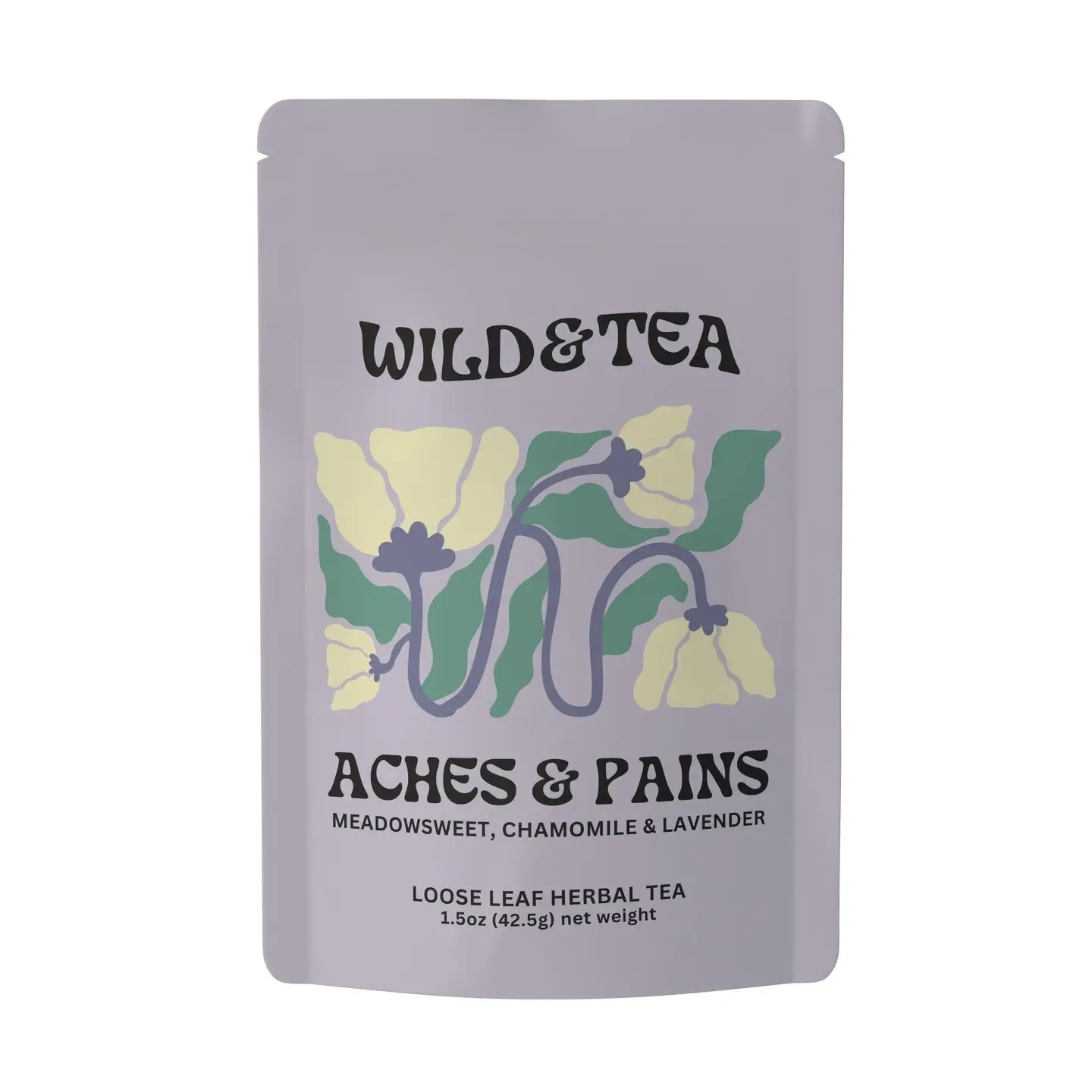Aches & Pains Herbal Tea: 1.5oz by Wild & Tea
