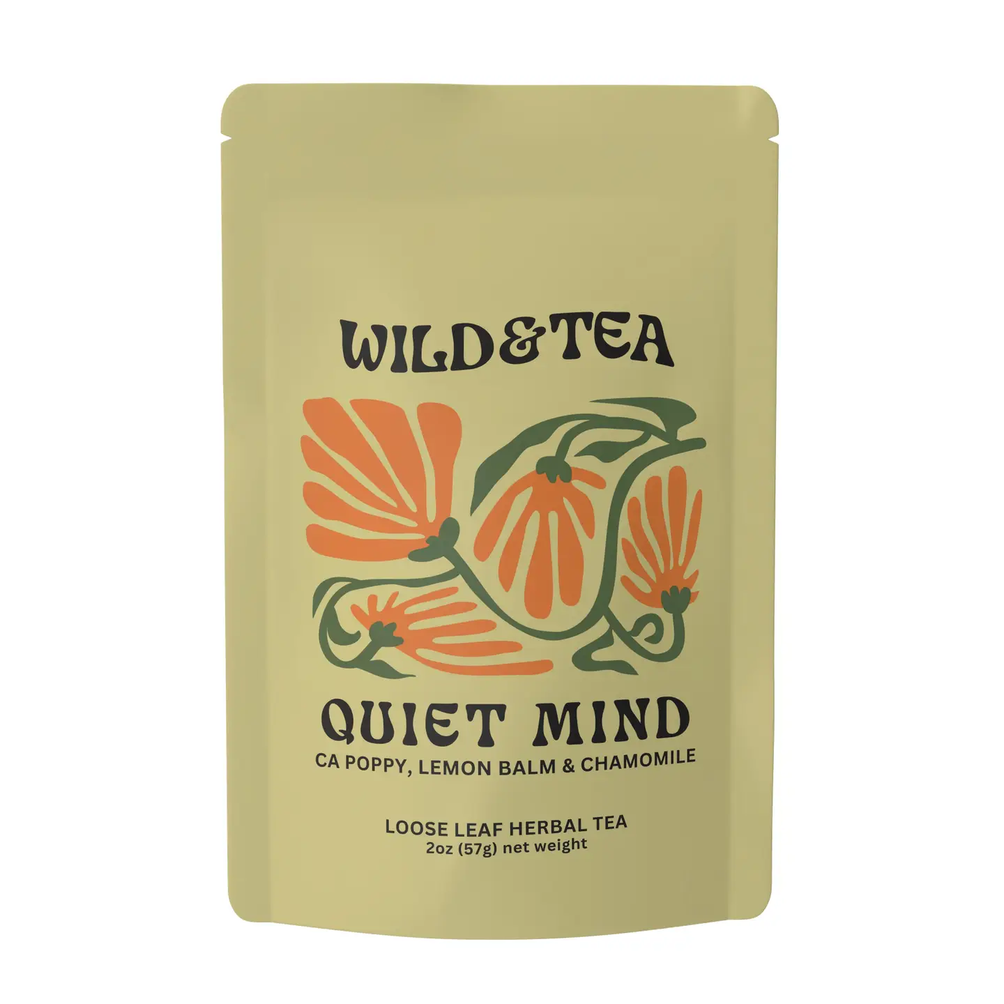 Quiet Mind Herbal Tea: 2oz by Wild & Tea