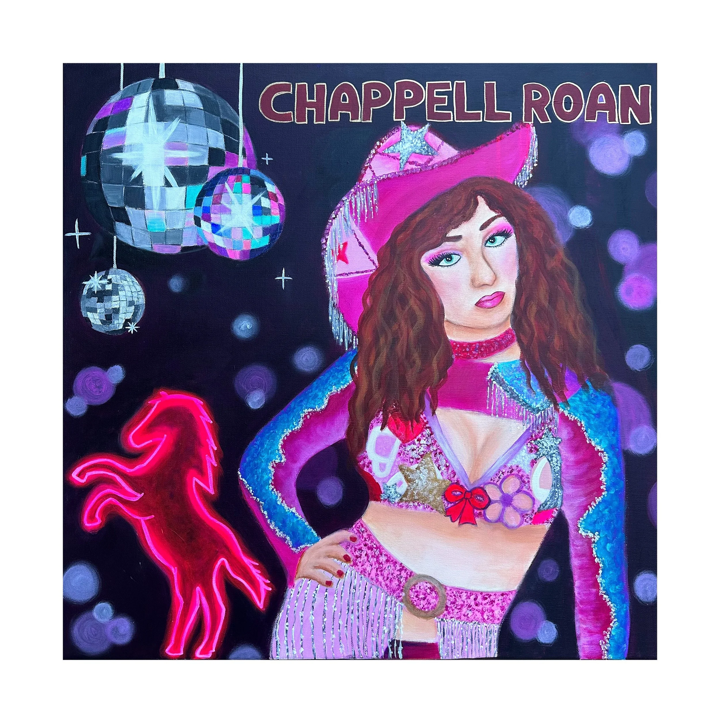 Pink Pony Club Original Painting