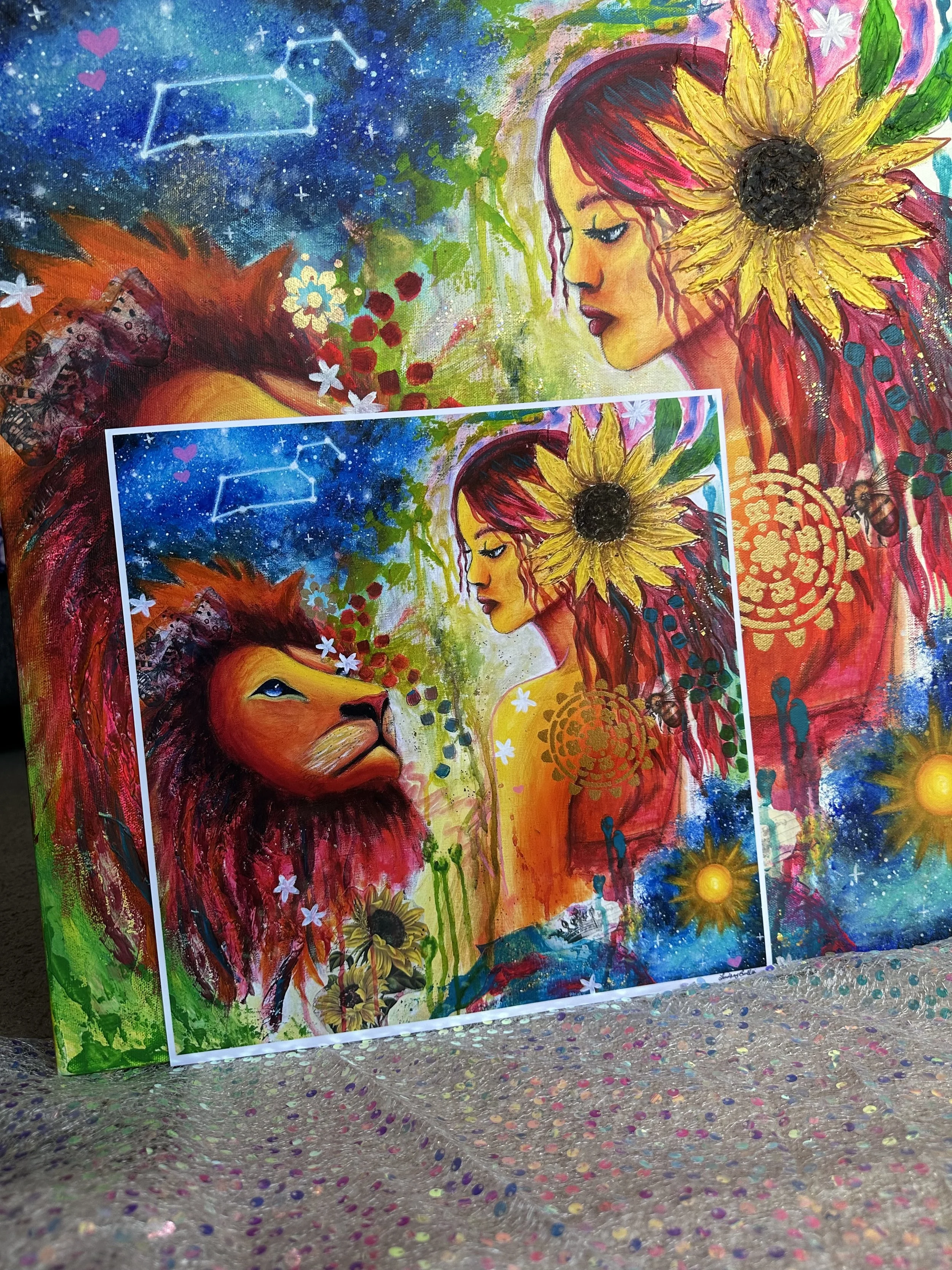 Leo Woman Art Print