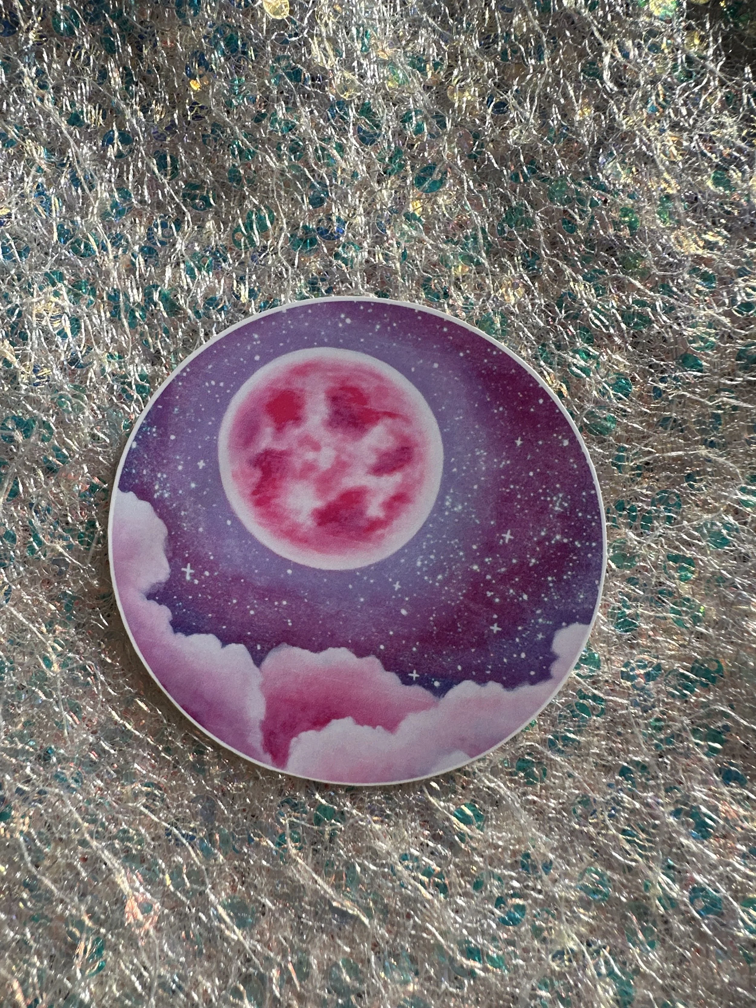 Strawberry Moon Sticker