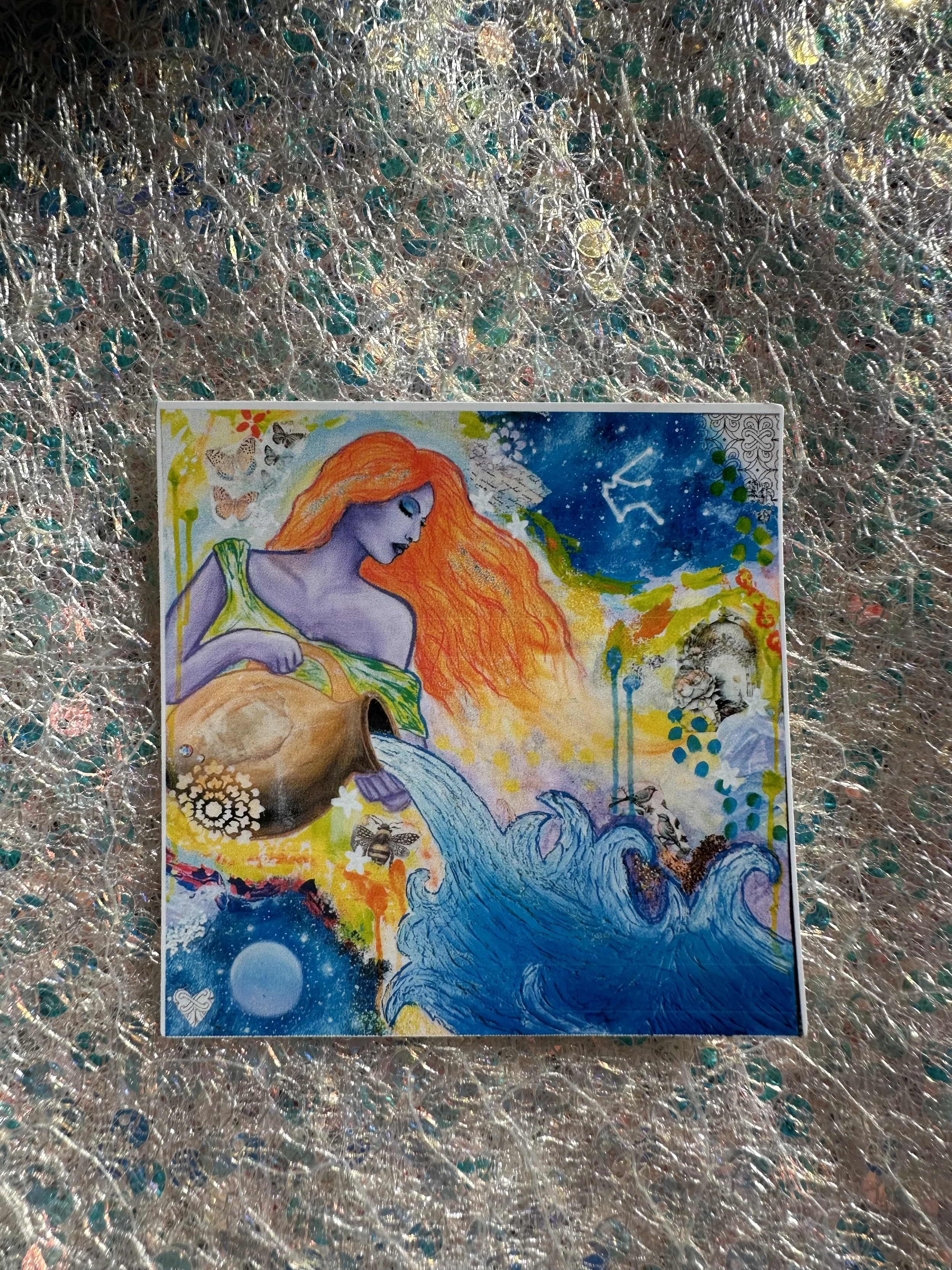 Aquarius Zodiac Sticker