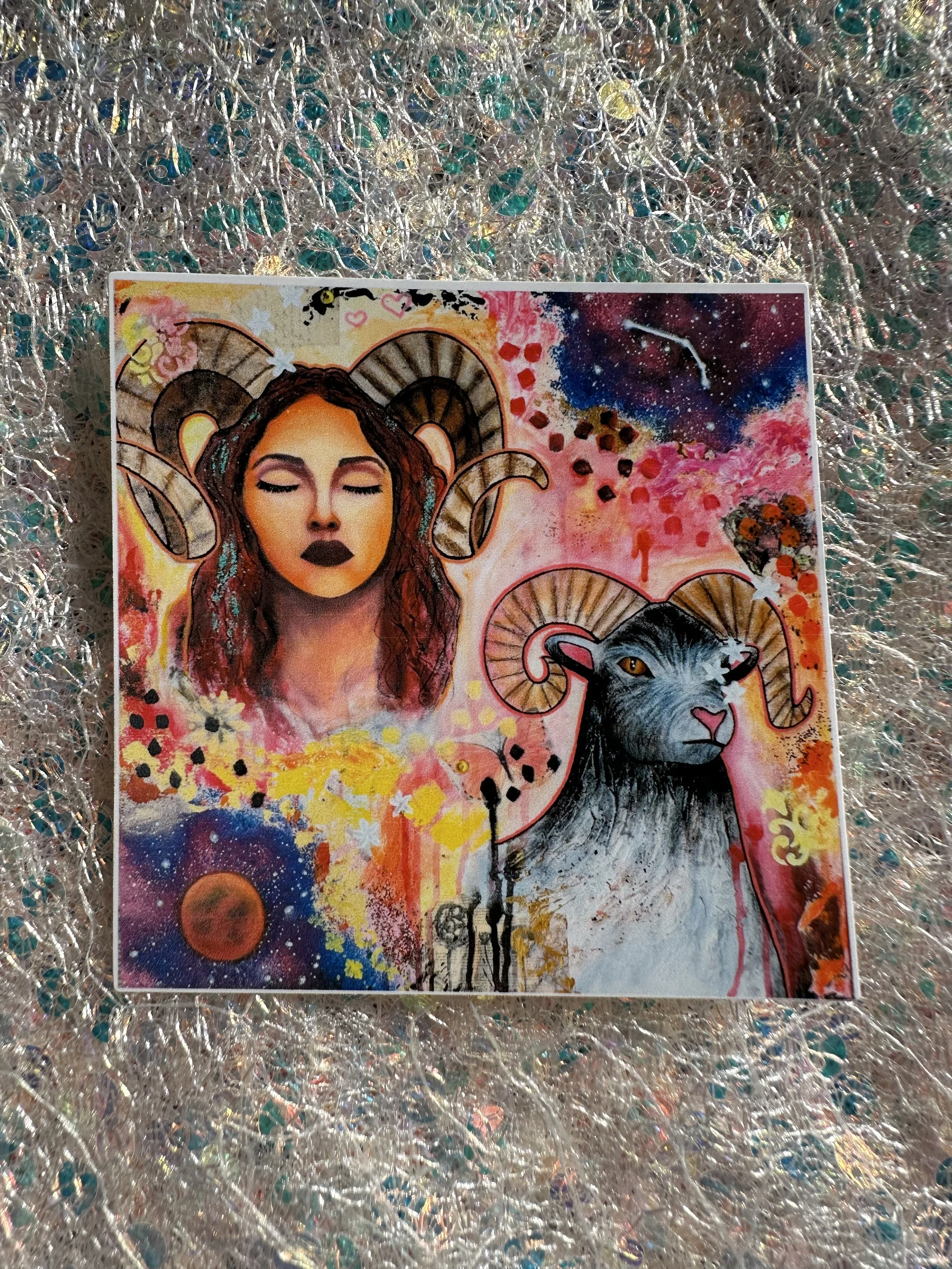 Aries Zodiac Sticker