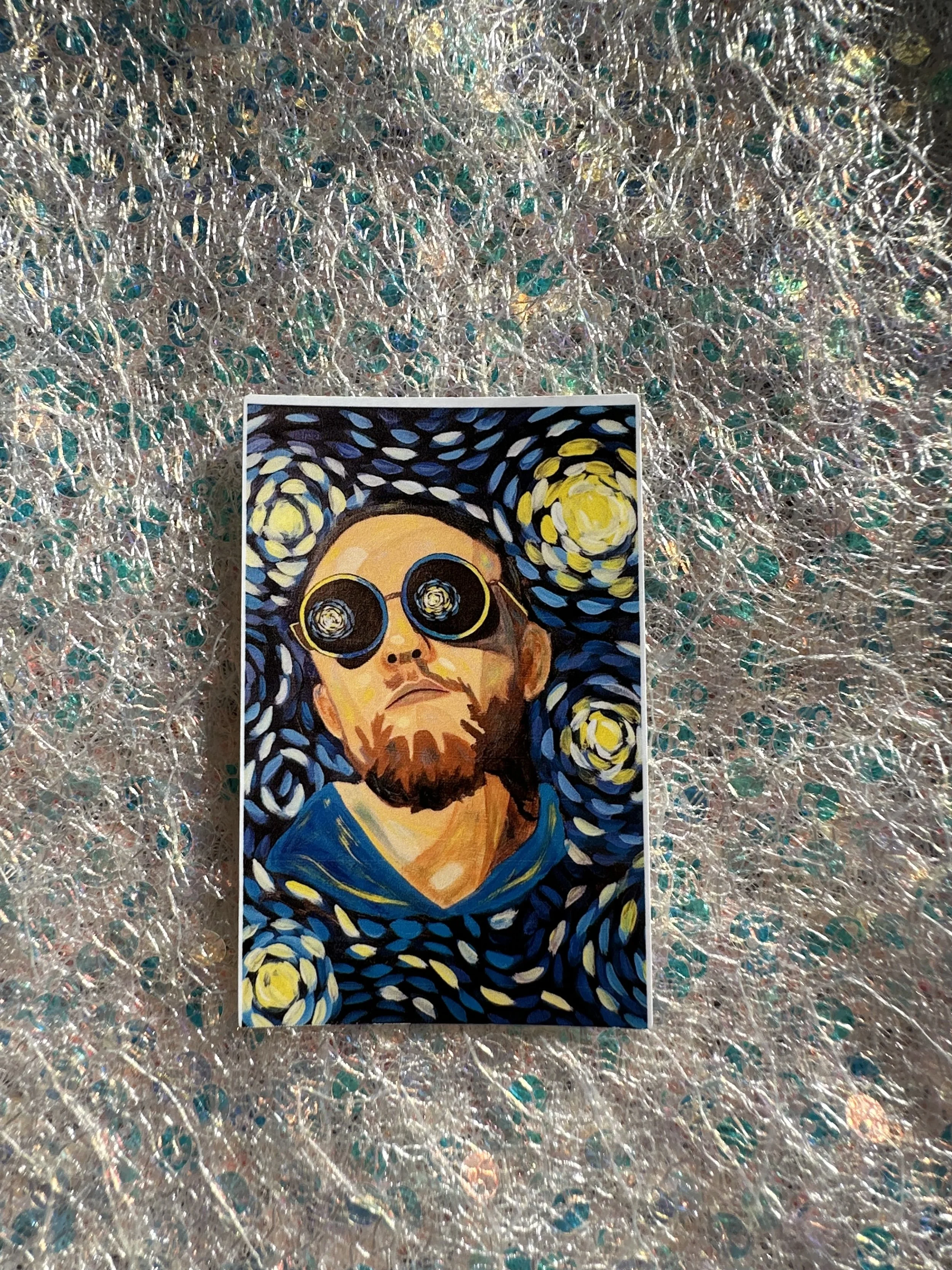 Mac Miller Starry Night Sticker