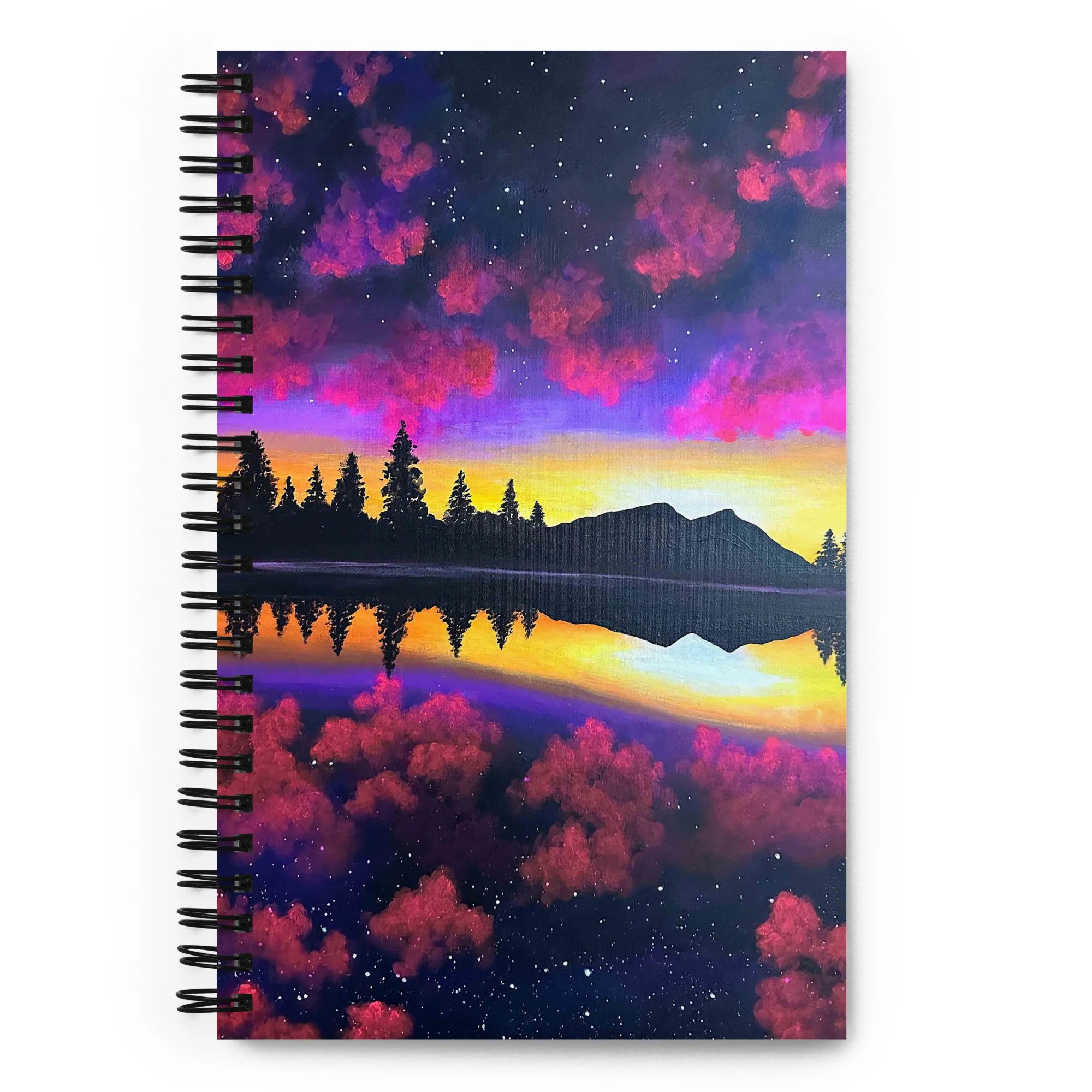 Neon Reflections Notebook