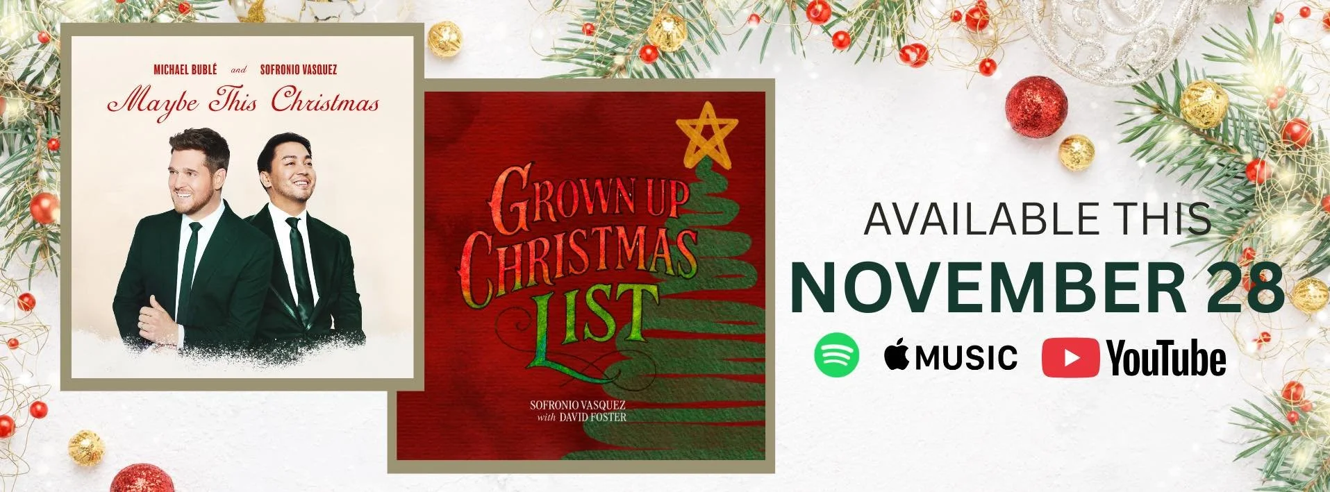 Sofronio Vasquez, David Foster, Michael Buble