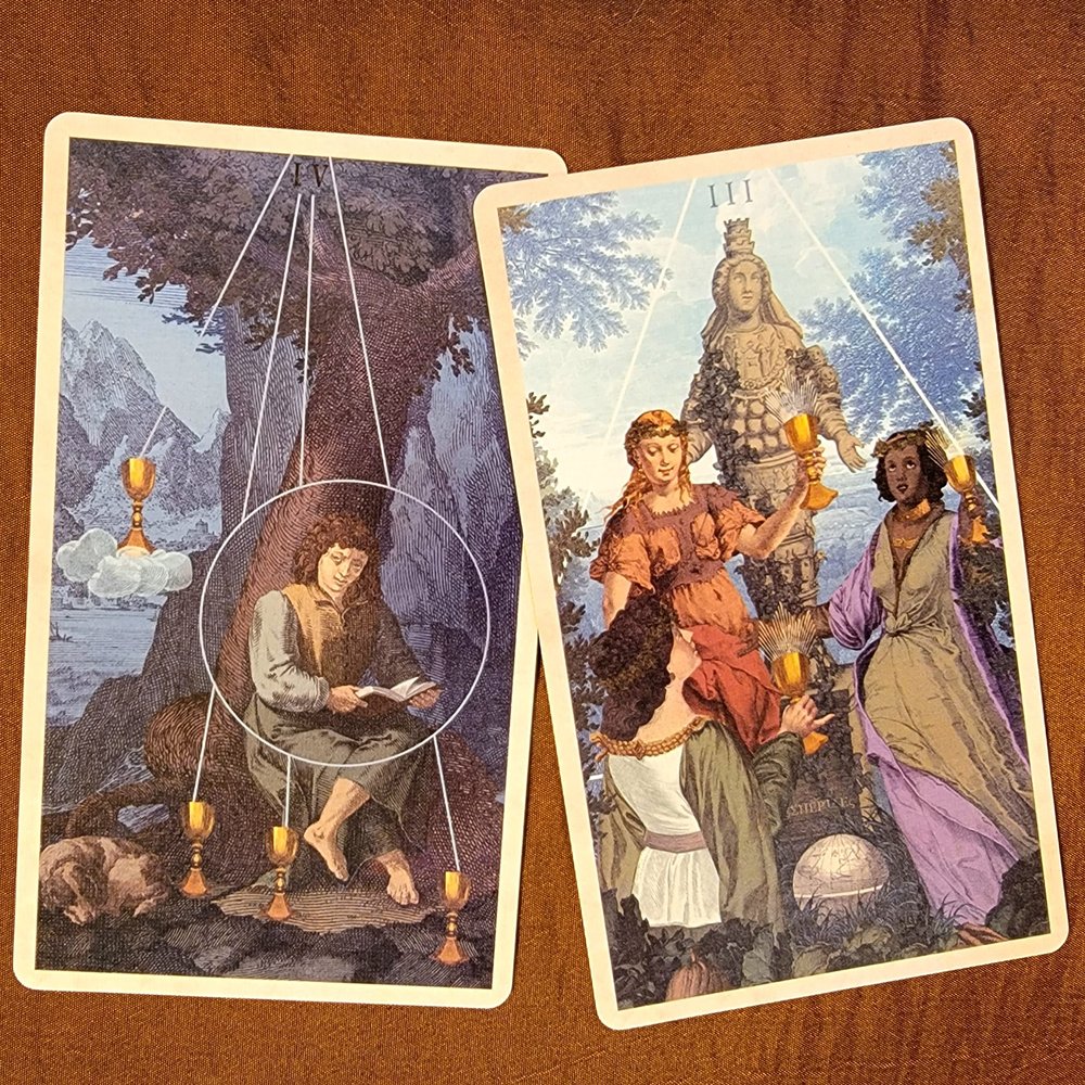 Four of Cups &amp; Three of Cups