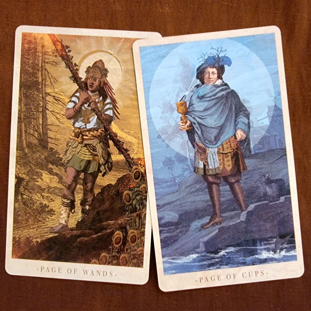 Page of Wands &amp; Page of Cups