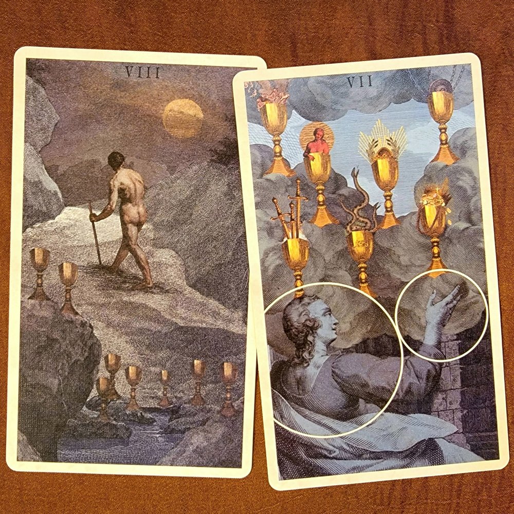 Eight of Cups &amp; Seven of Cups