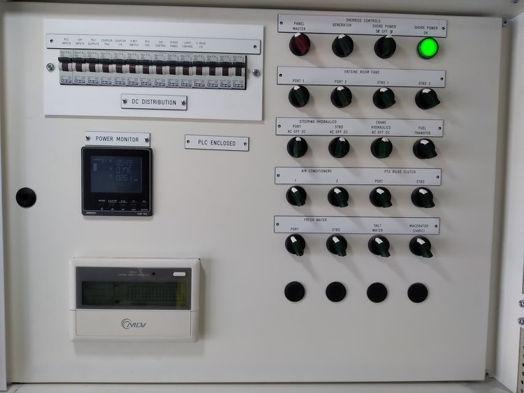 Ship manual control panel