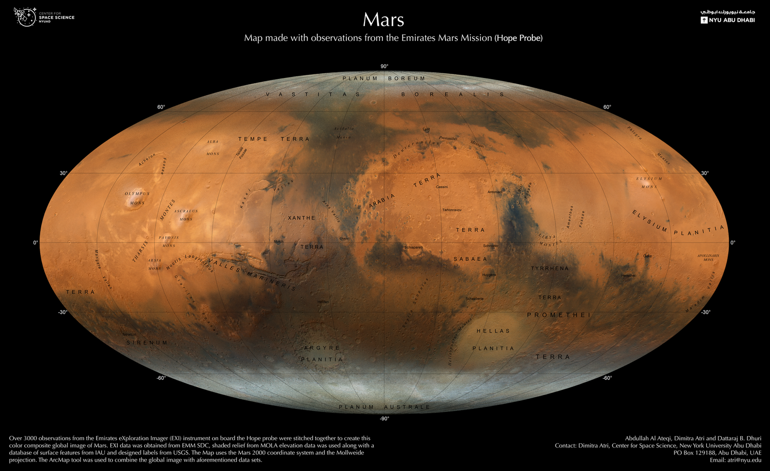 Bản đồ Hoả Tinh NYUAD_Mars_Map_Hope_EN