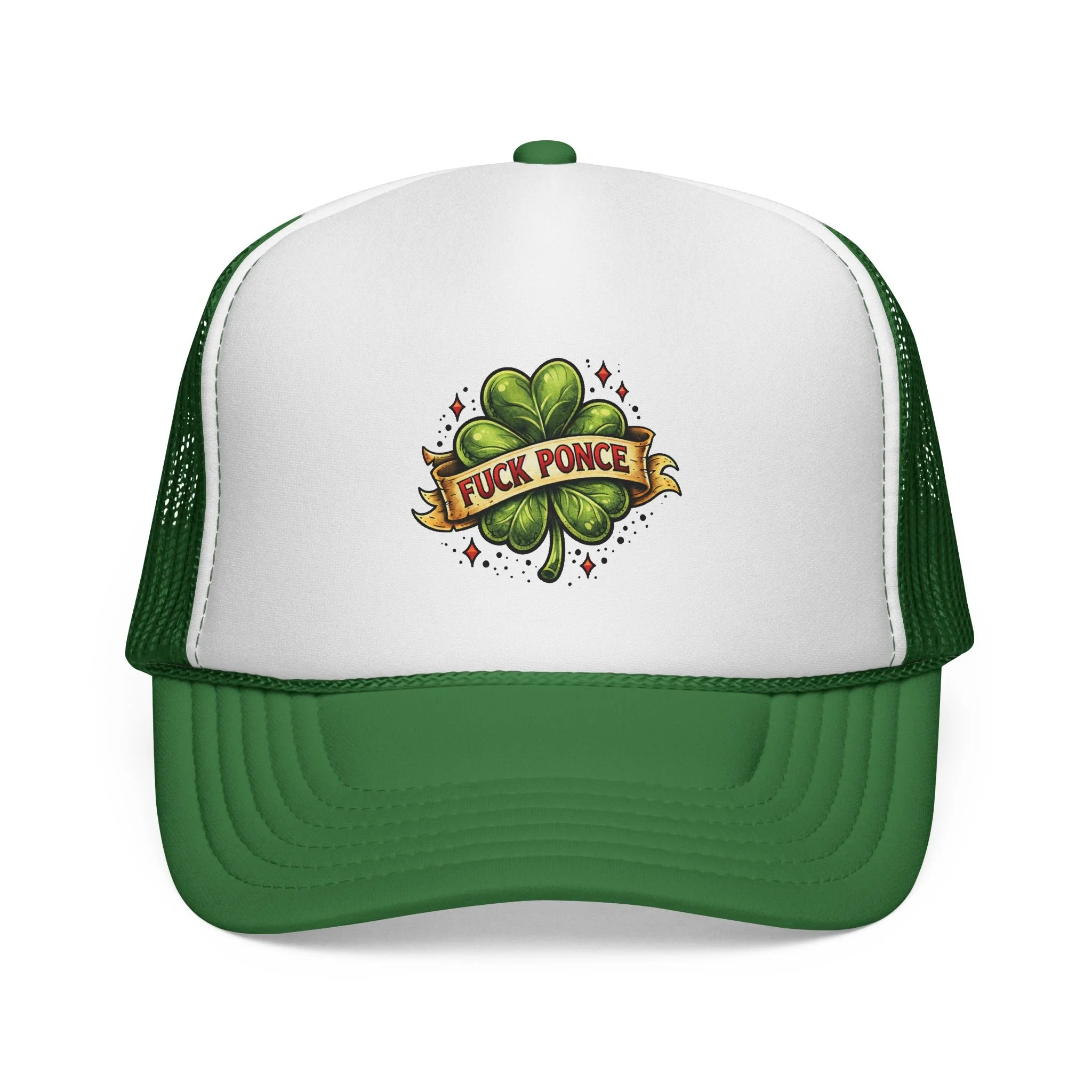 FP Tattoo Shamrock Trucker Caps