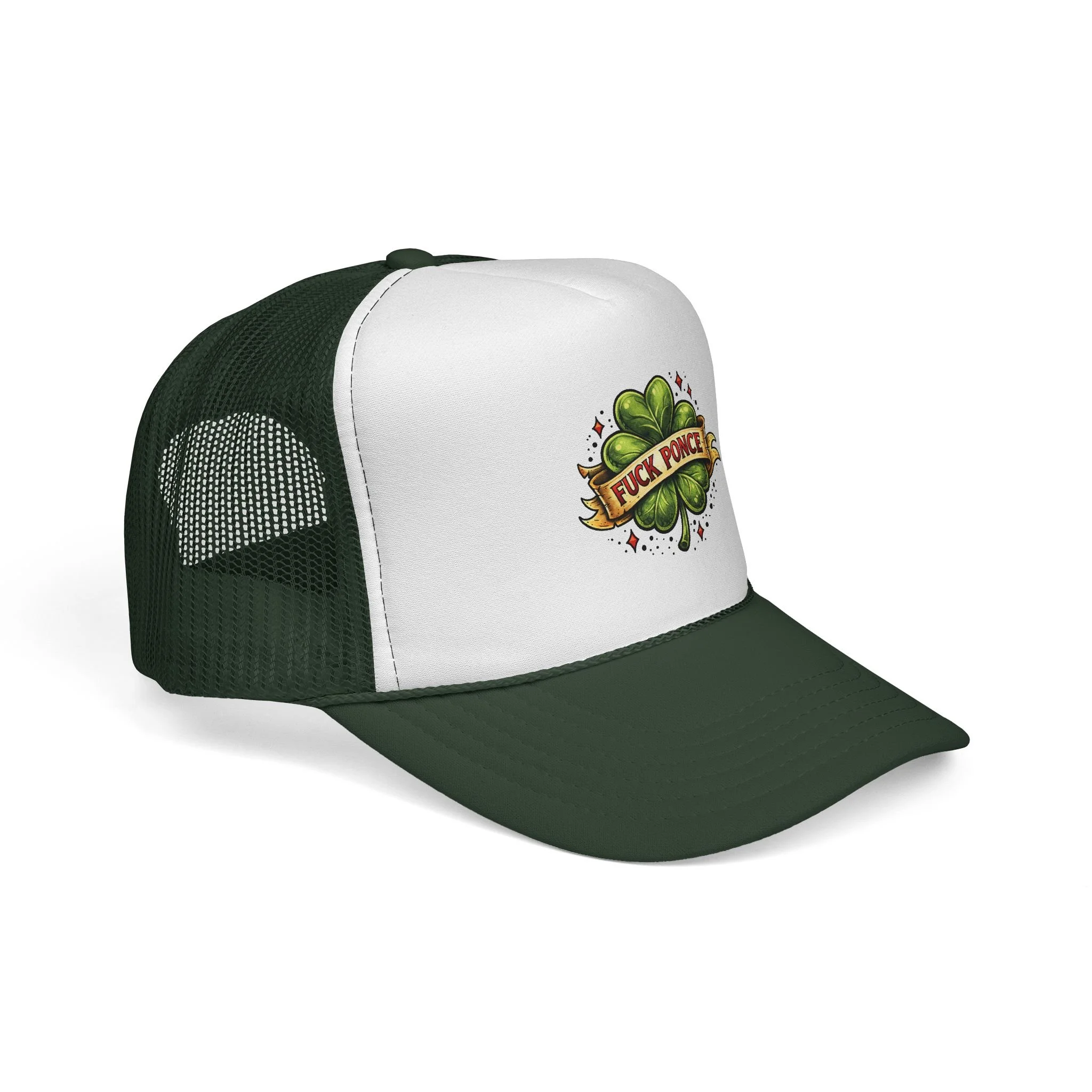 FP Tattoo Shamrock Trucker Caps
